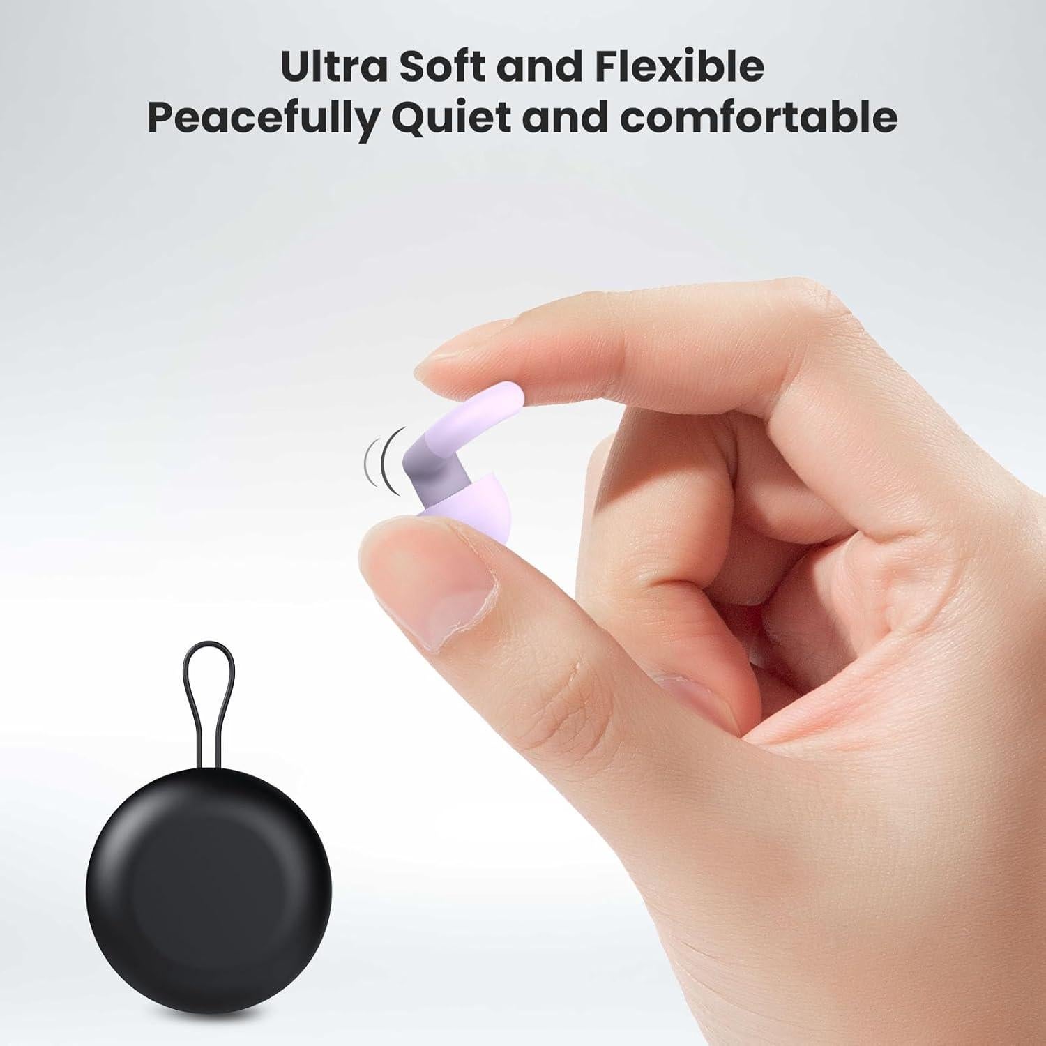 Tapones para Oídos JUSTRVN Orquídea Reutilizables 25dB-30dB