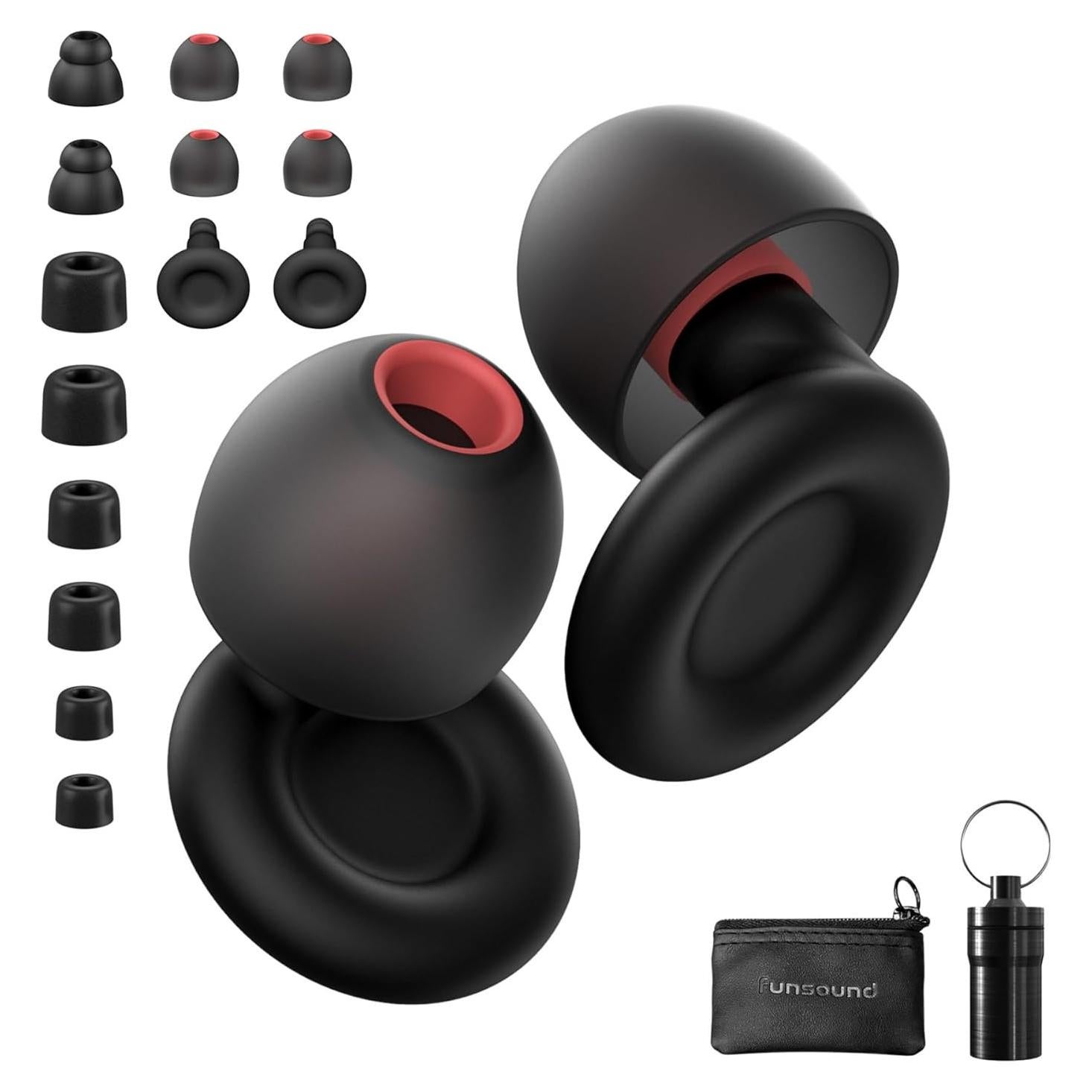 Tapones para oídos FUNSOUND reutilizables - 7 pares, NRR 24-27 dB
