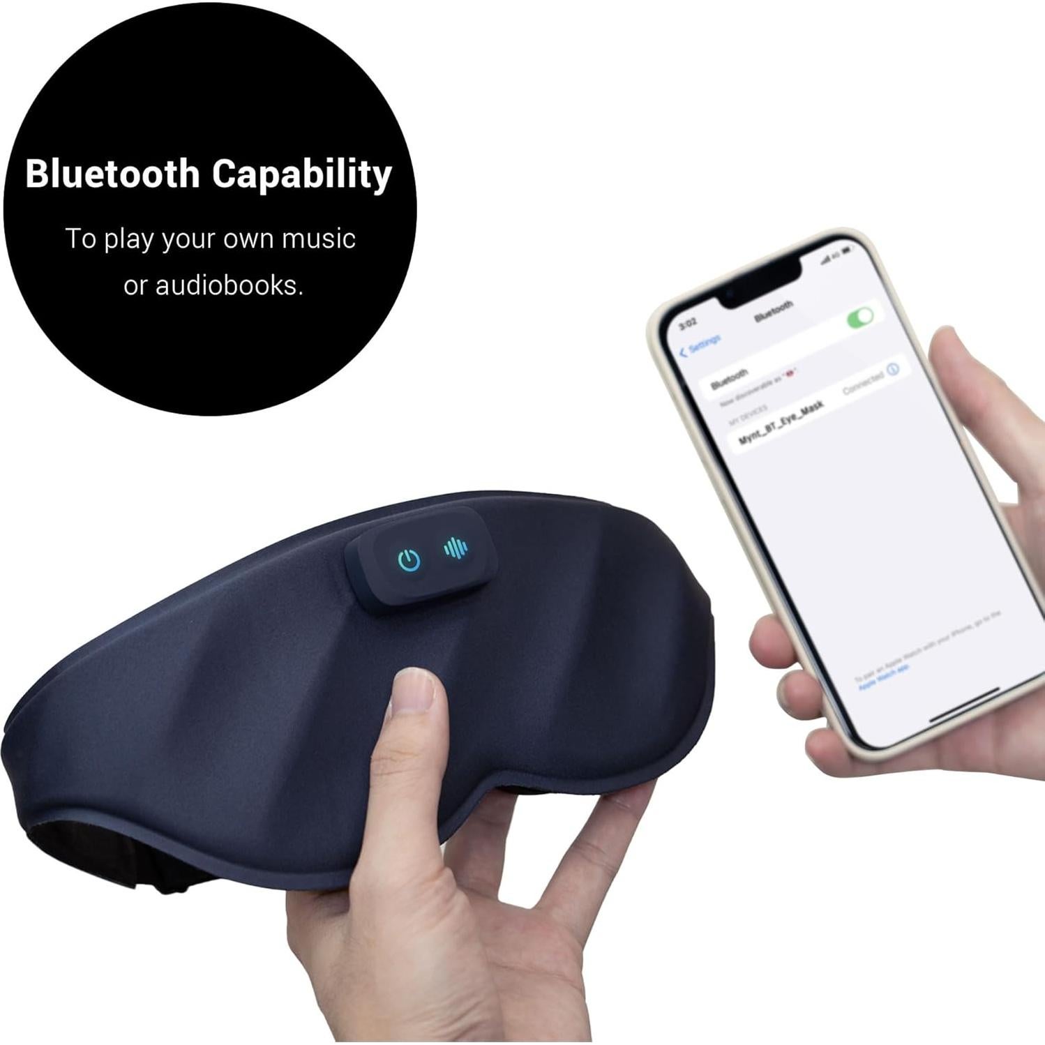 Máscara de Sueño Bluetooth Mynt Ajustable con Altavoces