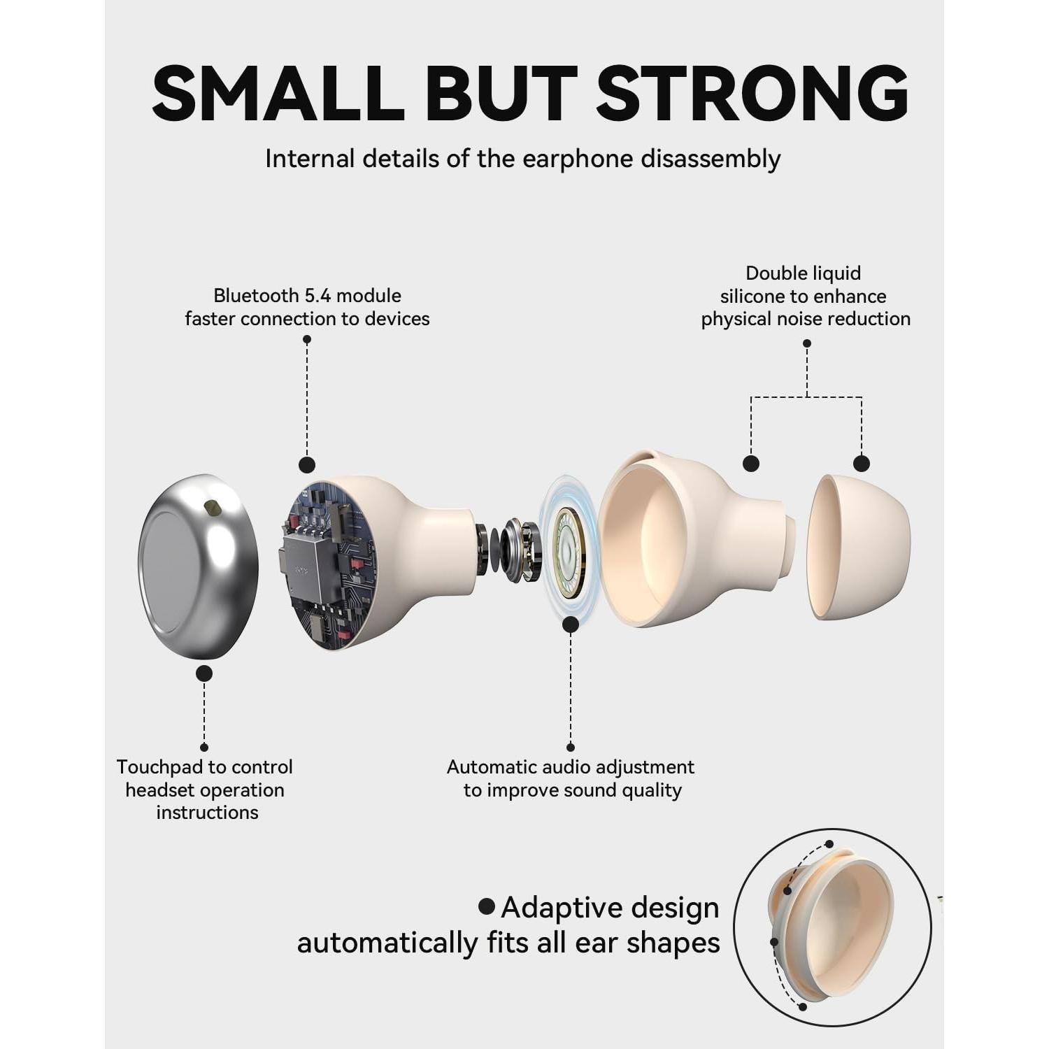 Auriculares para dormir ANSTEN HE029 Bluetooth 5.4, 119g