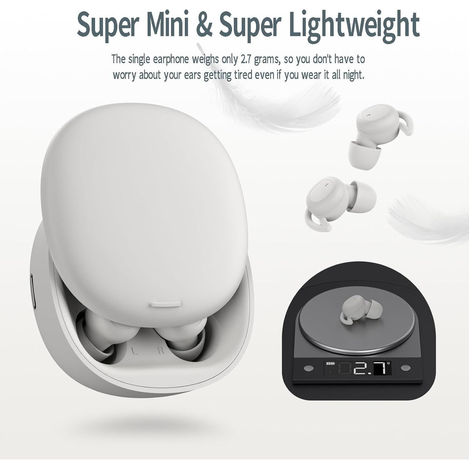 Auriculares Inalámbricos Damipow L29 Bluetooth 5.3 para Dormir