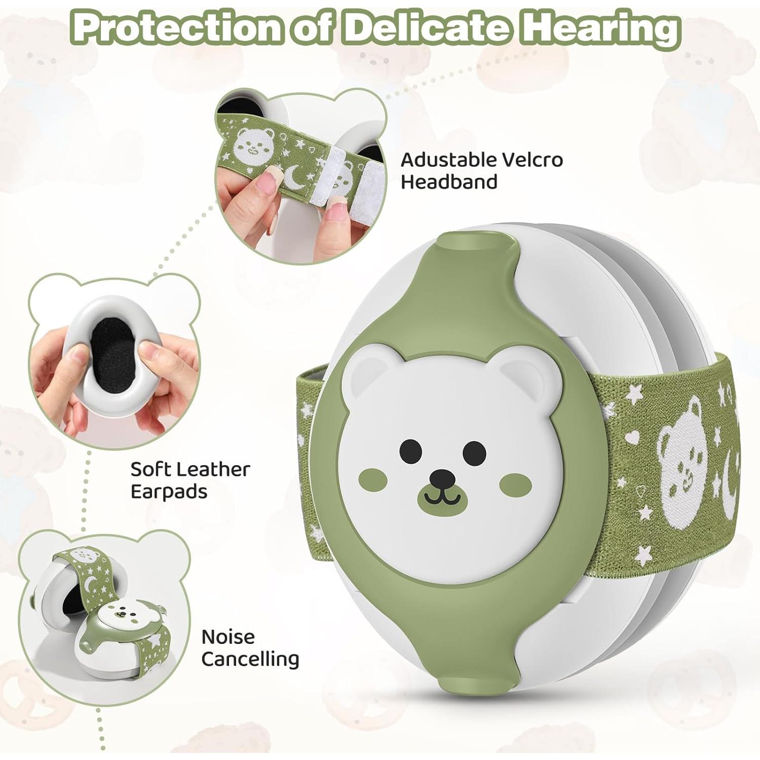 Auriculares para Bebés YomauiYee con Cancelación de Ruido 25dB