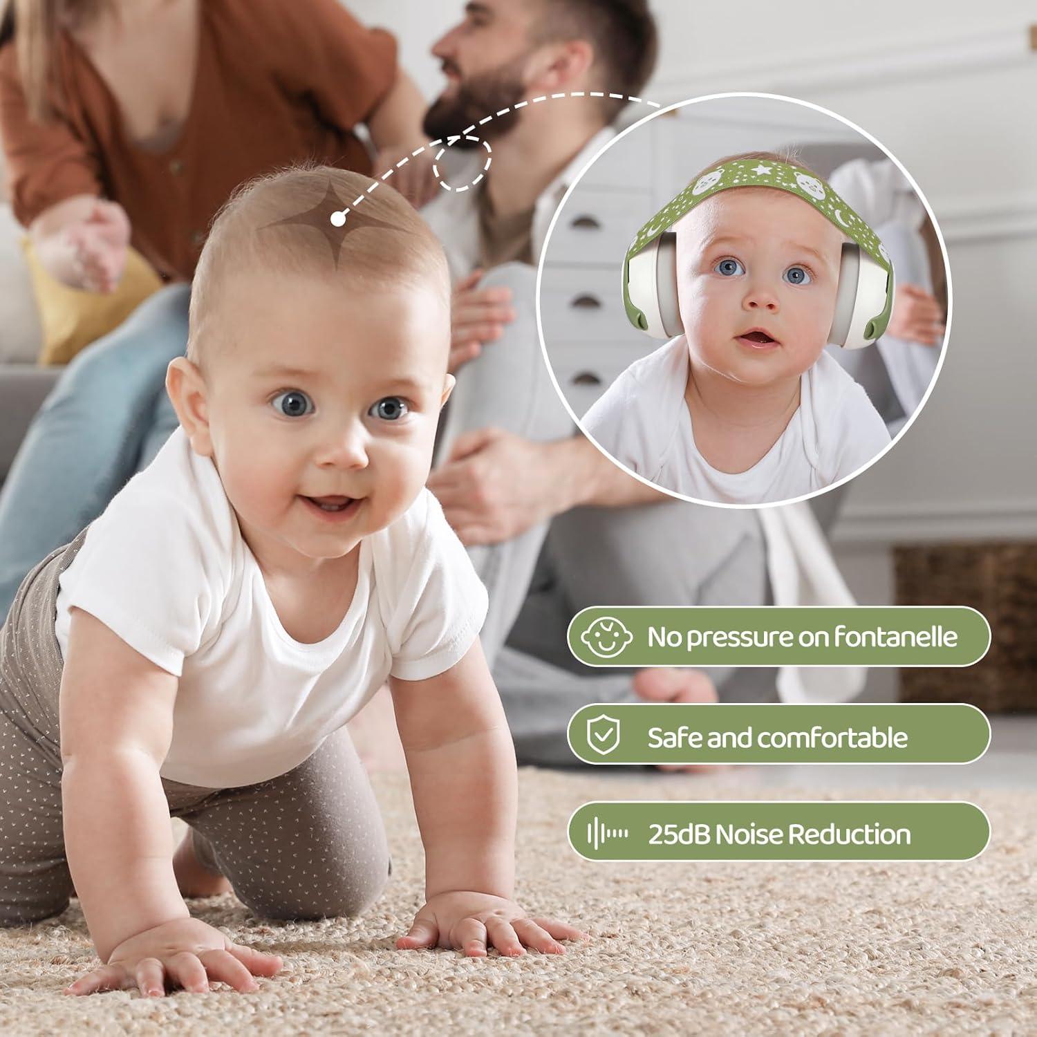 Auriculares para Bebés YomauiYee con Cancelación de Ruido 25dB