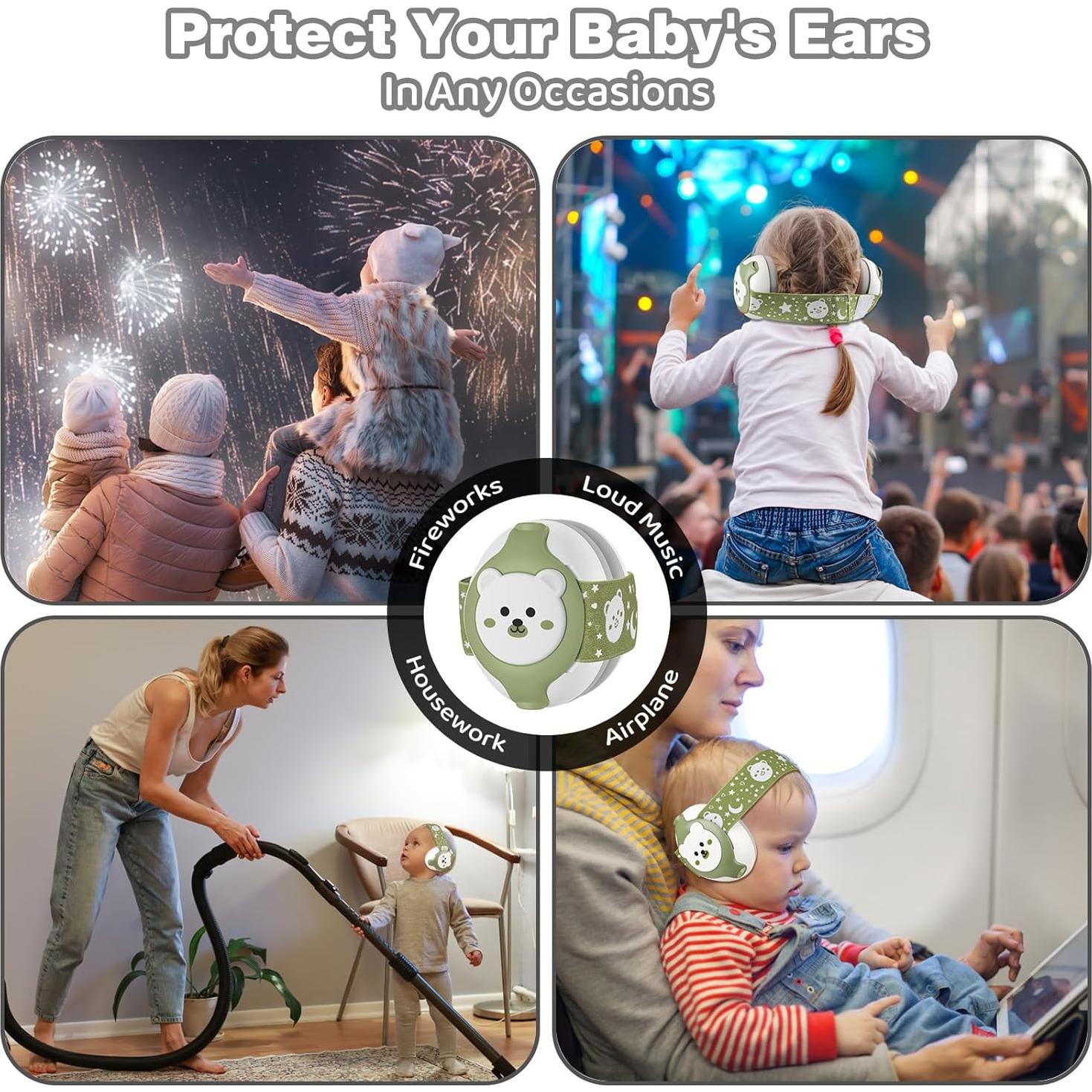 Auriculares para Bebés YomauiYee con Cancelación de Ruido 25dB