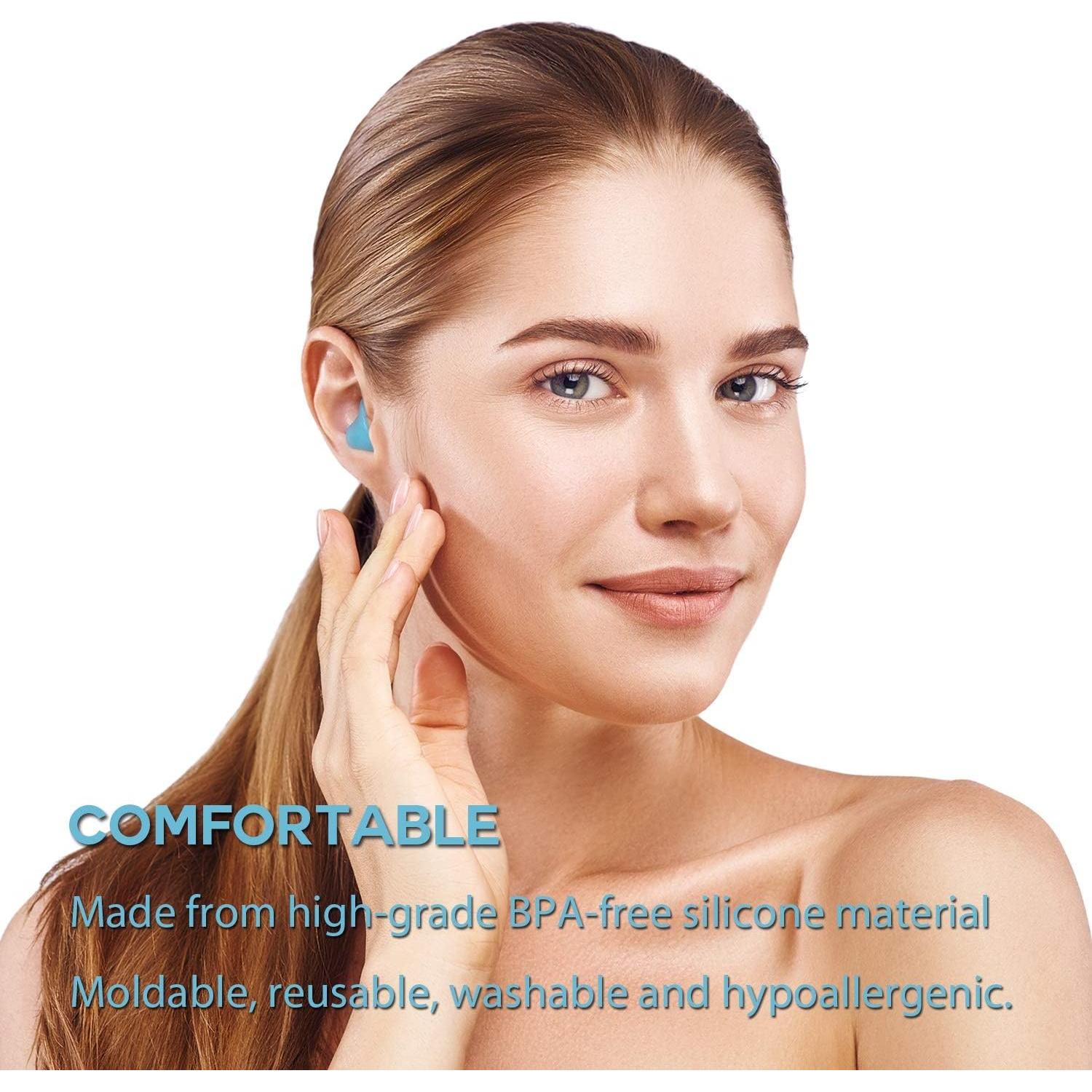 Tapones para Oídos Vegpoet Silicona Moldables 12 Piezas