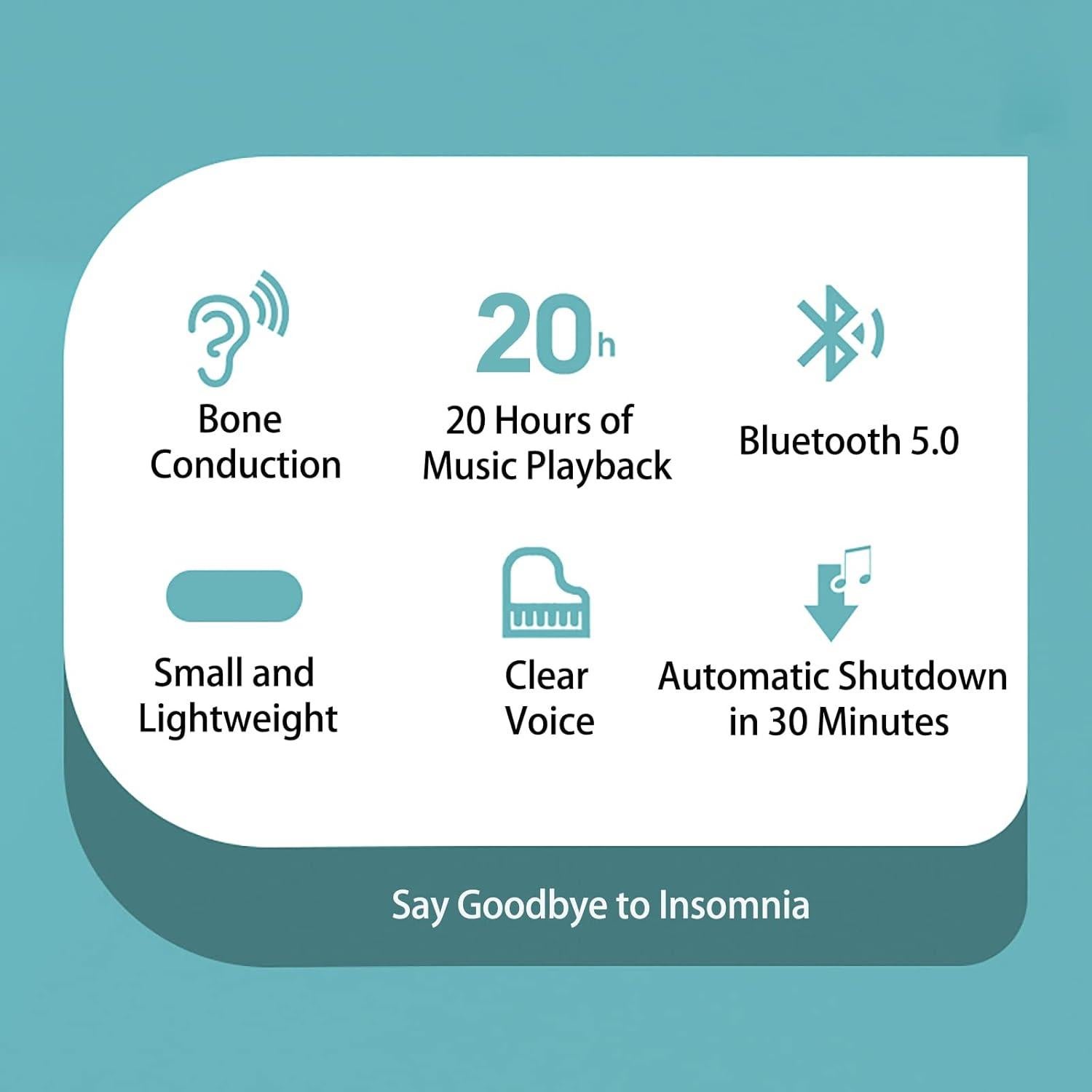 Altavoz de Almohada Bluetooth Hesond HSDSLEEP Conducción Ósea