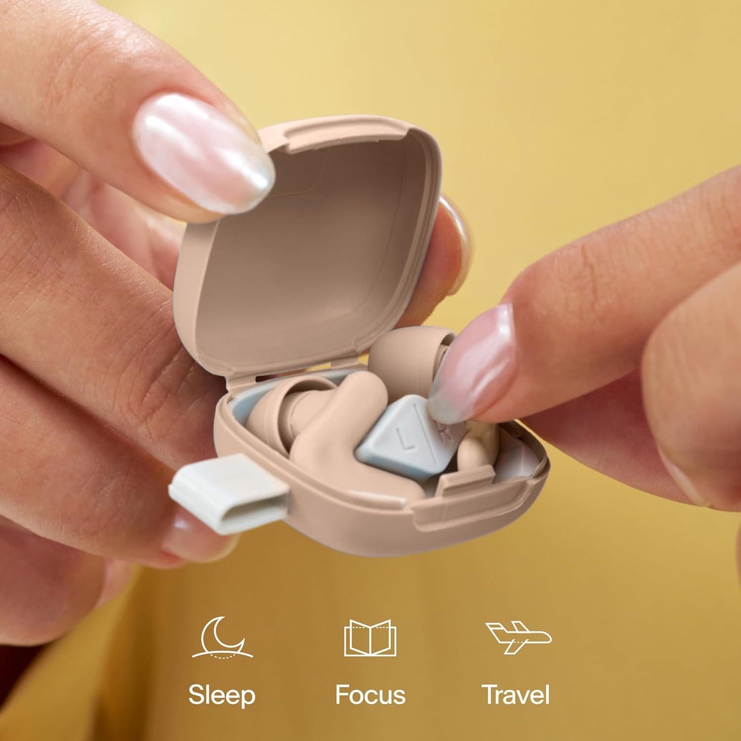 Tapones para oídos Alpine Silence Beige - Reutilizables SNR 22dB