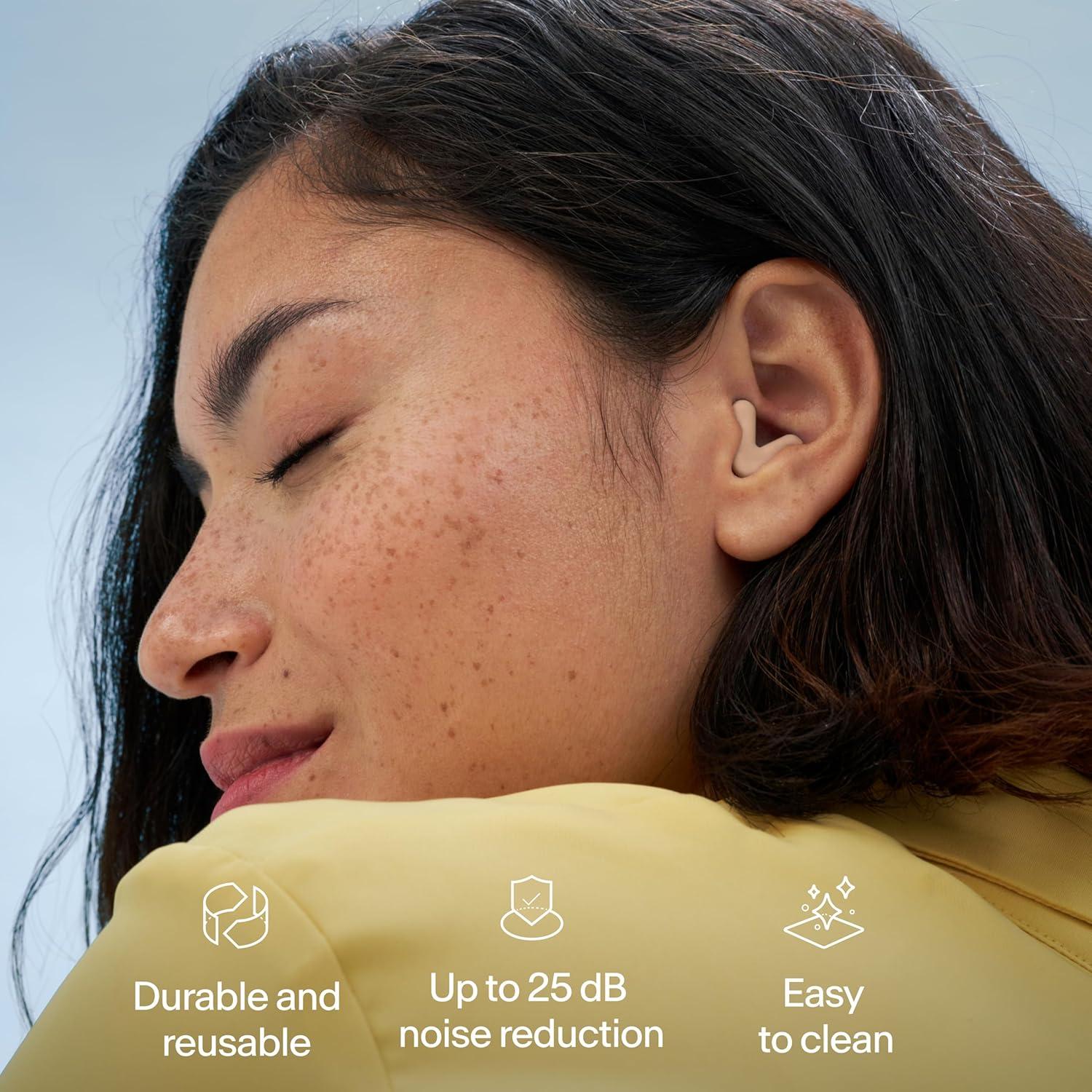 Tapones para oídos Alpine Silence Beige - Reutilizables SNR 22dB