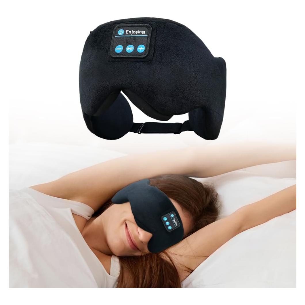 Auriculares Bluetooth 5.4 SYPVRY con Máscara de Ojos para Dormir