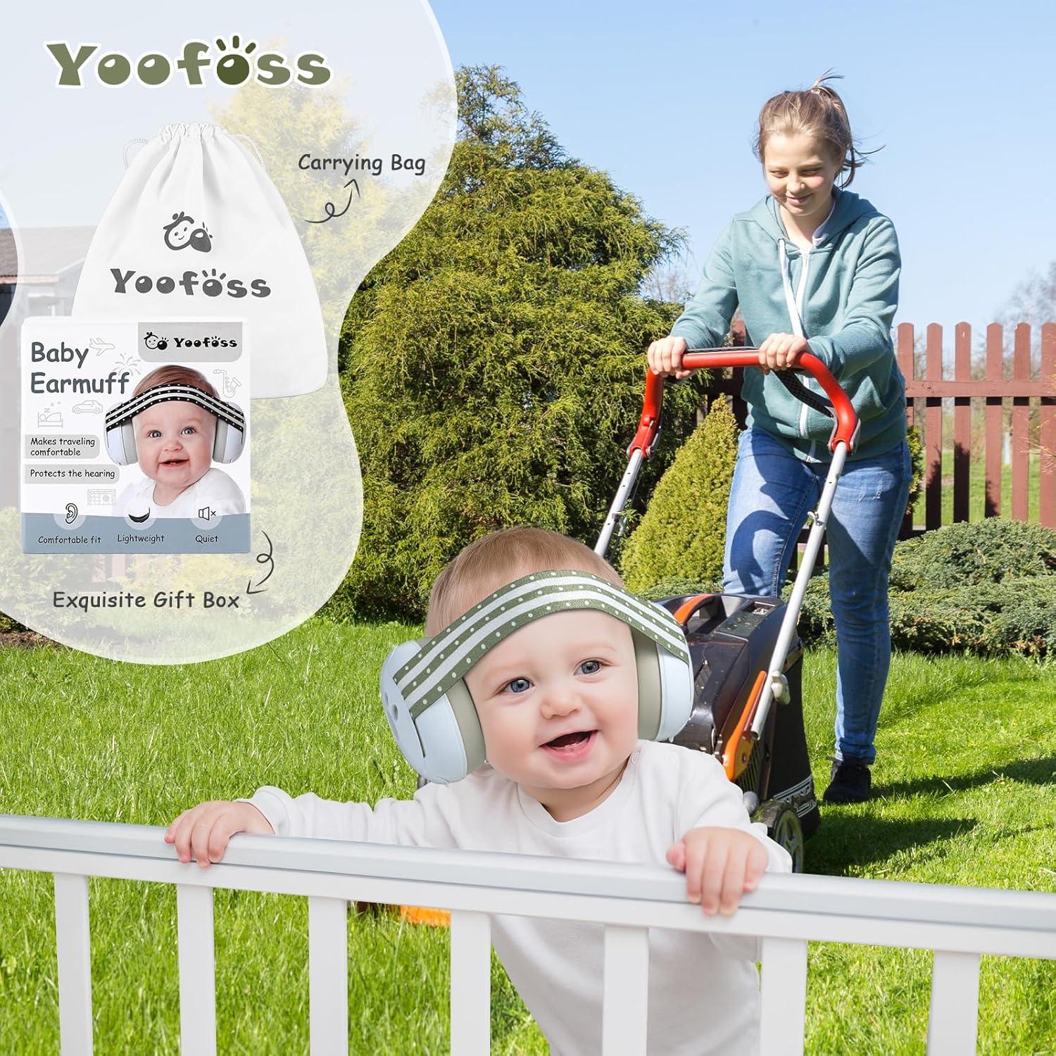 Auriculares para Bebés Yoofoss con Cancelación de Ruido 0-36 Meses