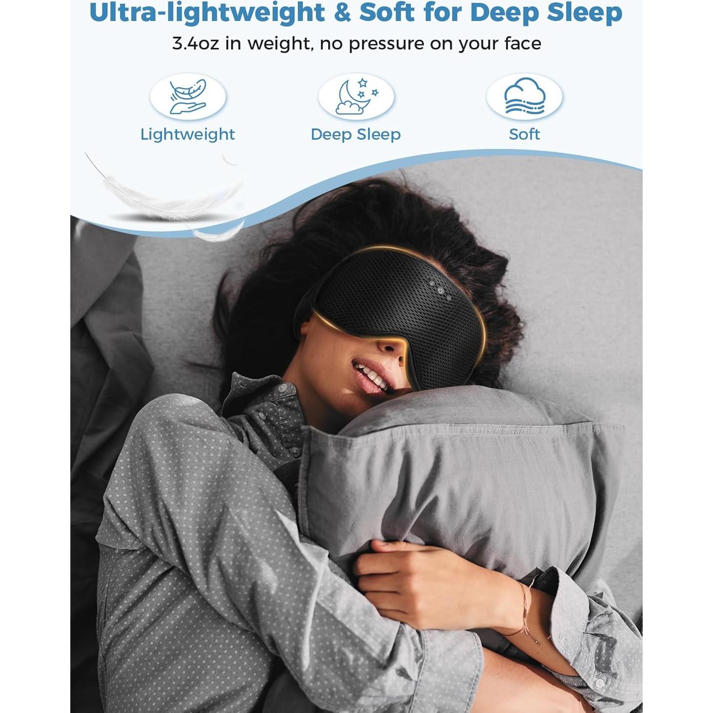 Máscara de Sueño Bluetooth Mixiba 3D con Auriculares