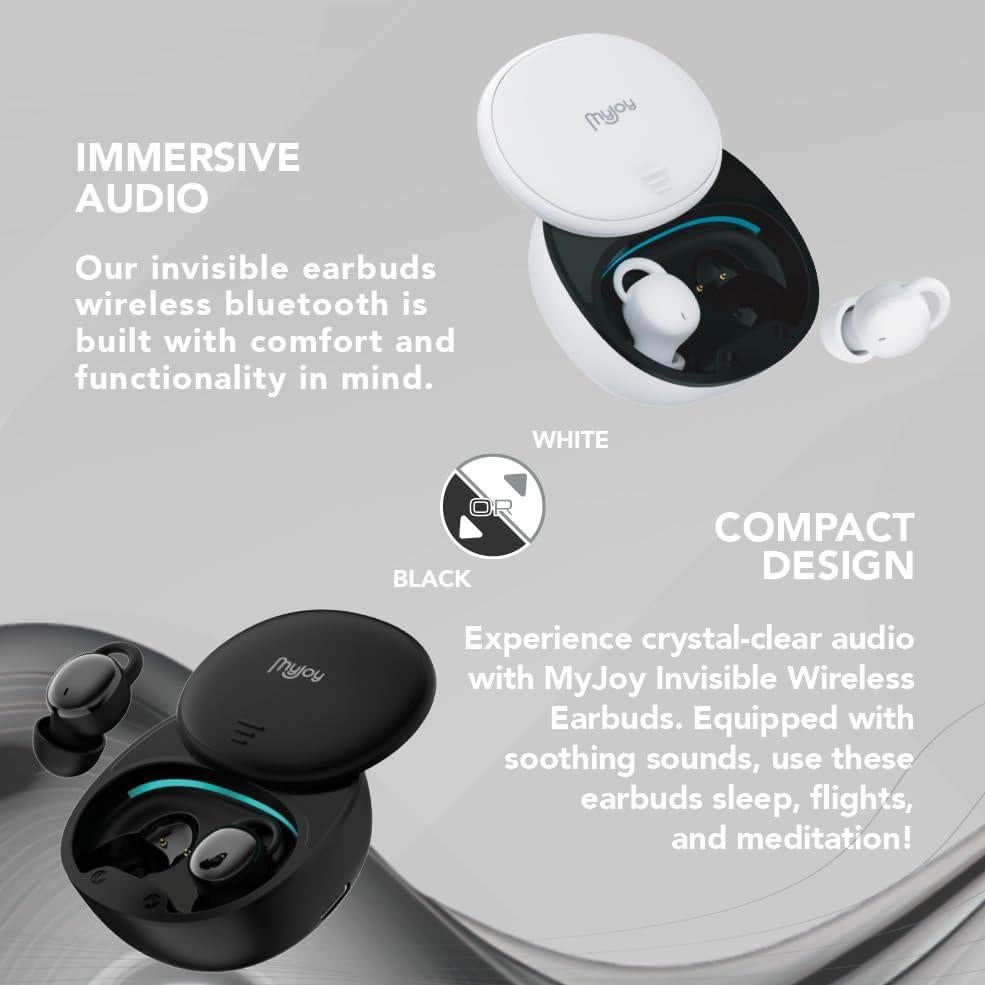 Auriculares Inalámbricos MyJoy Invisibles Bluetooth 5.3 - Negro