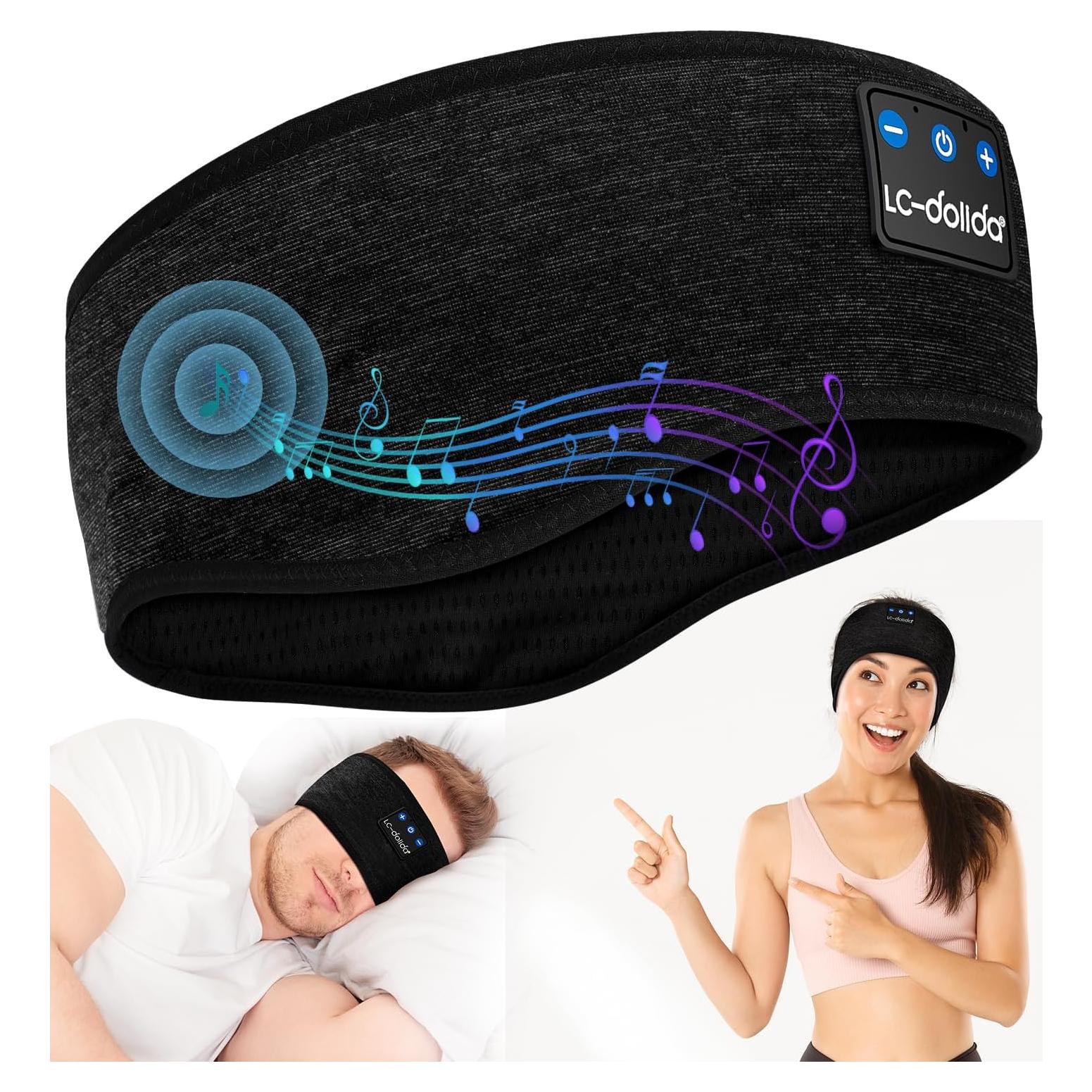 Auriculares Inalámbricos LC-dolida Bluetooth 5.2 Banda Negra