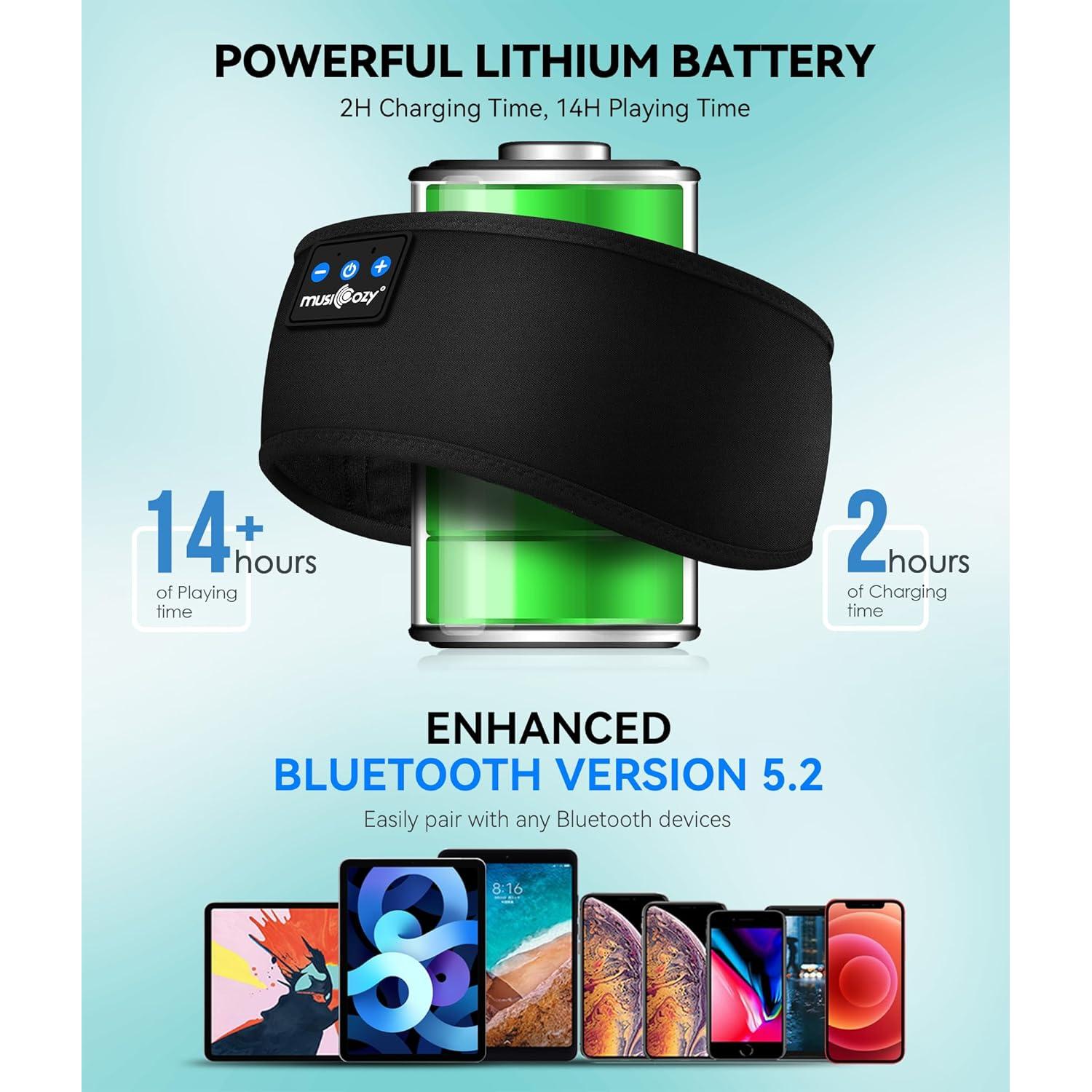 Auriculares Banda Bluetooth MUSICOZY GH01 Inalámbricos para Dormir