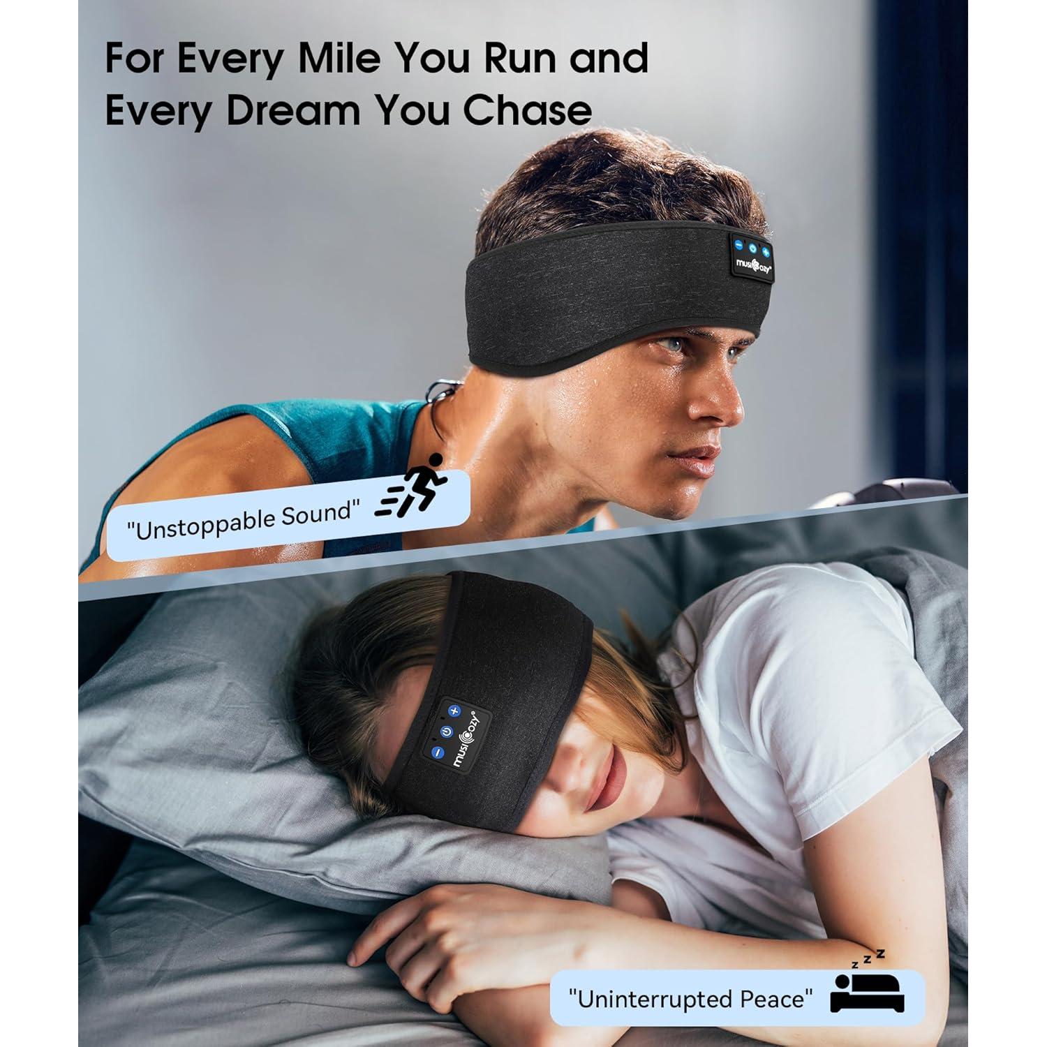 Auriculares Inalámbricos para Dormir MUSICOZY Banda Bluetooth 5.2