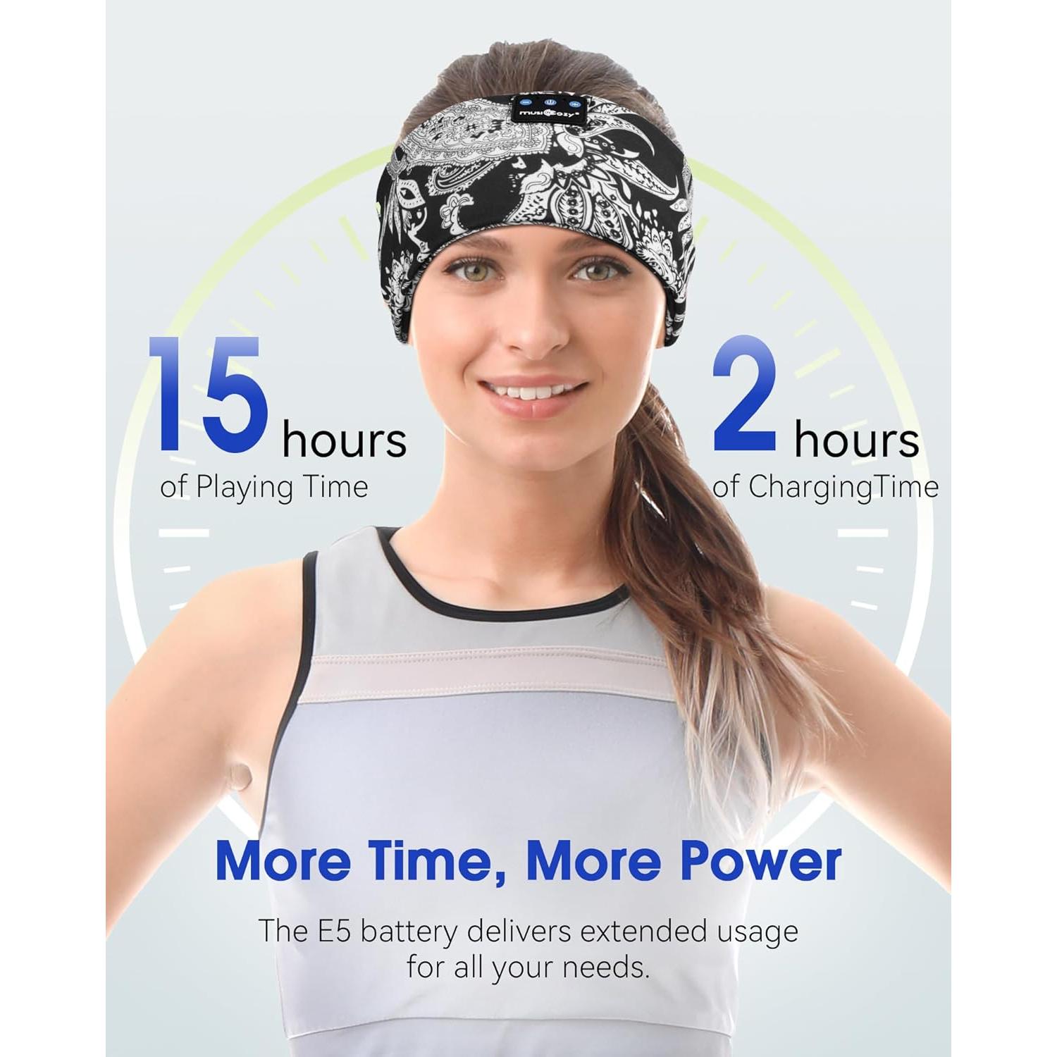 Auriculares Bluetooth para dormir MUSICOZY Banda Cabeza HD