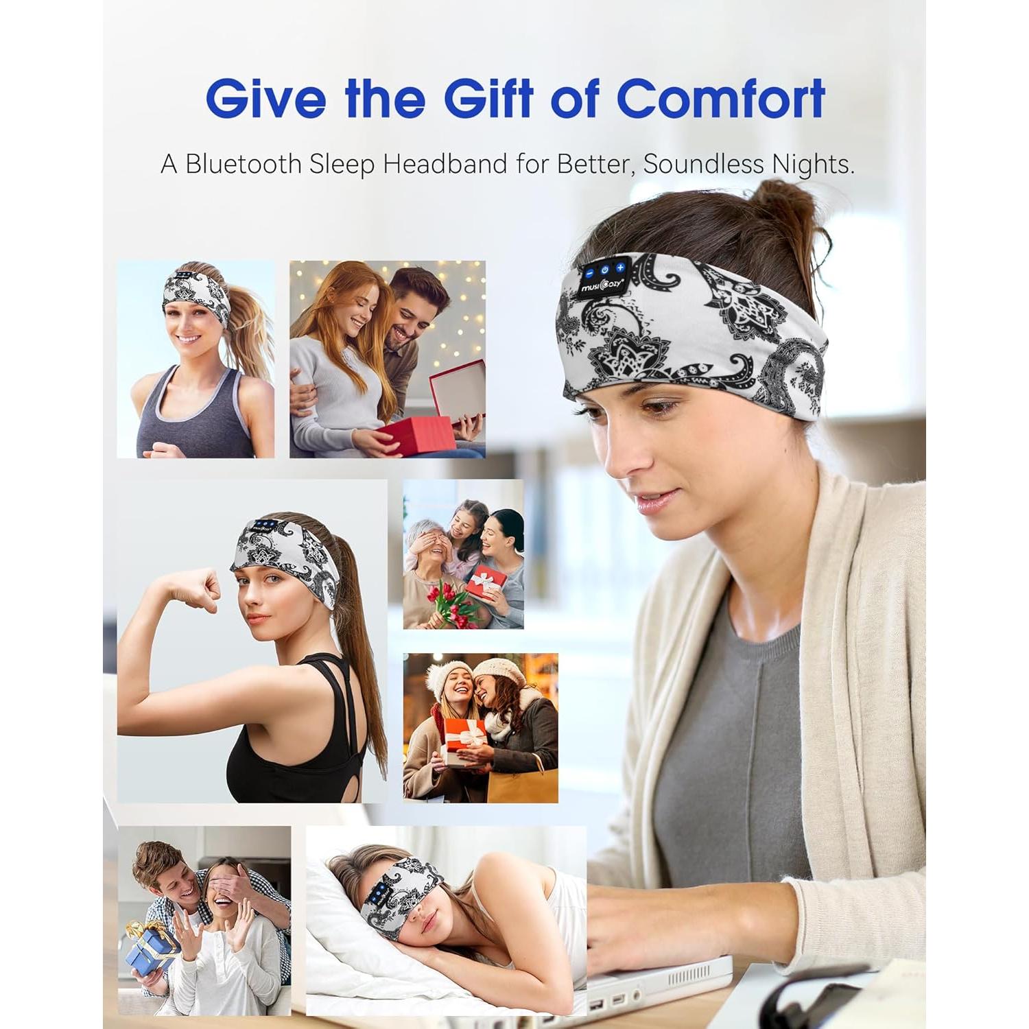 Auriculares Bluetooth para dormir MUSICOZY con banda para cabeza