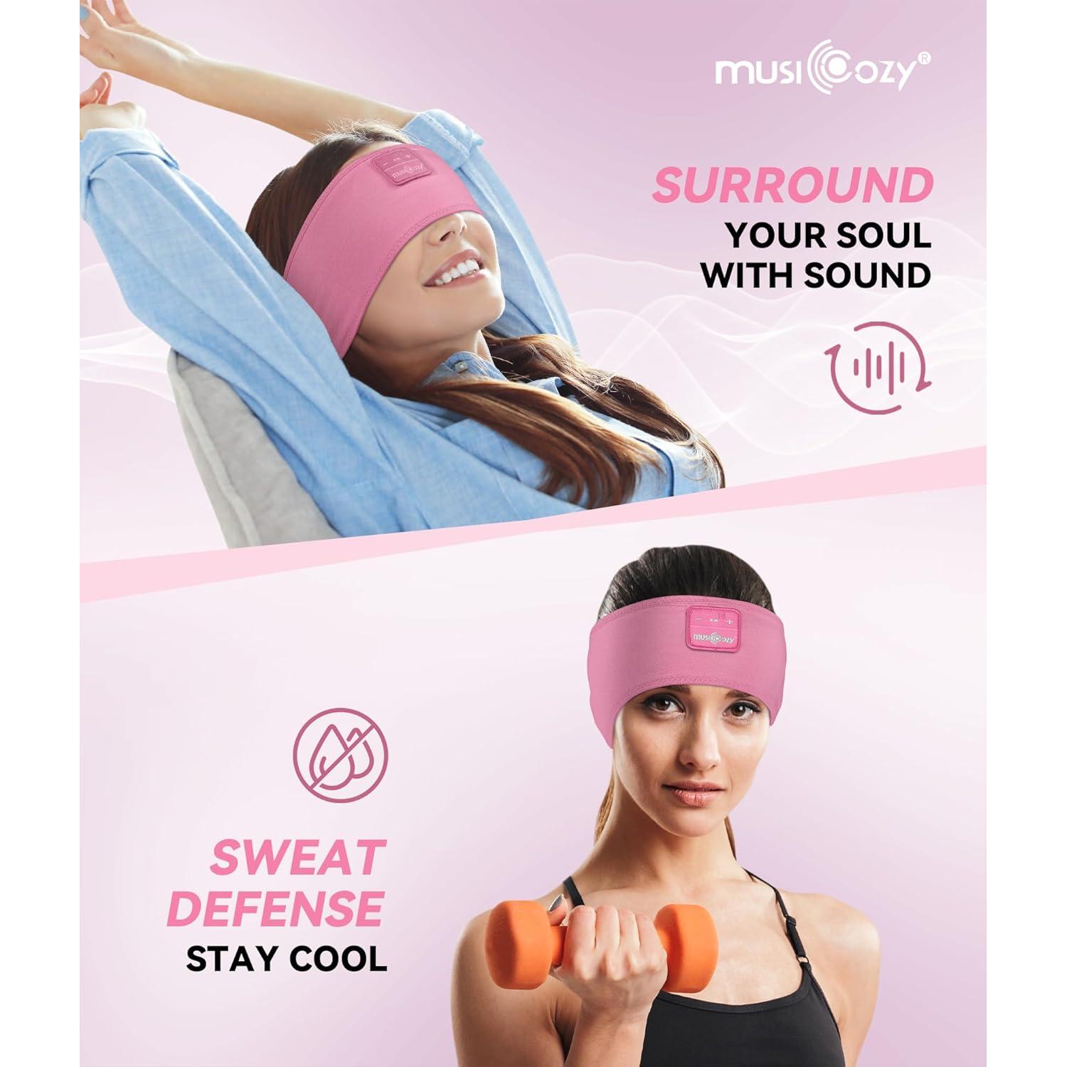 Auriculares para dormir Bluetooth MUSICOZY Banda para cabeza