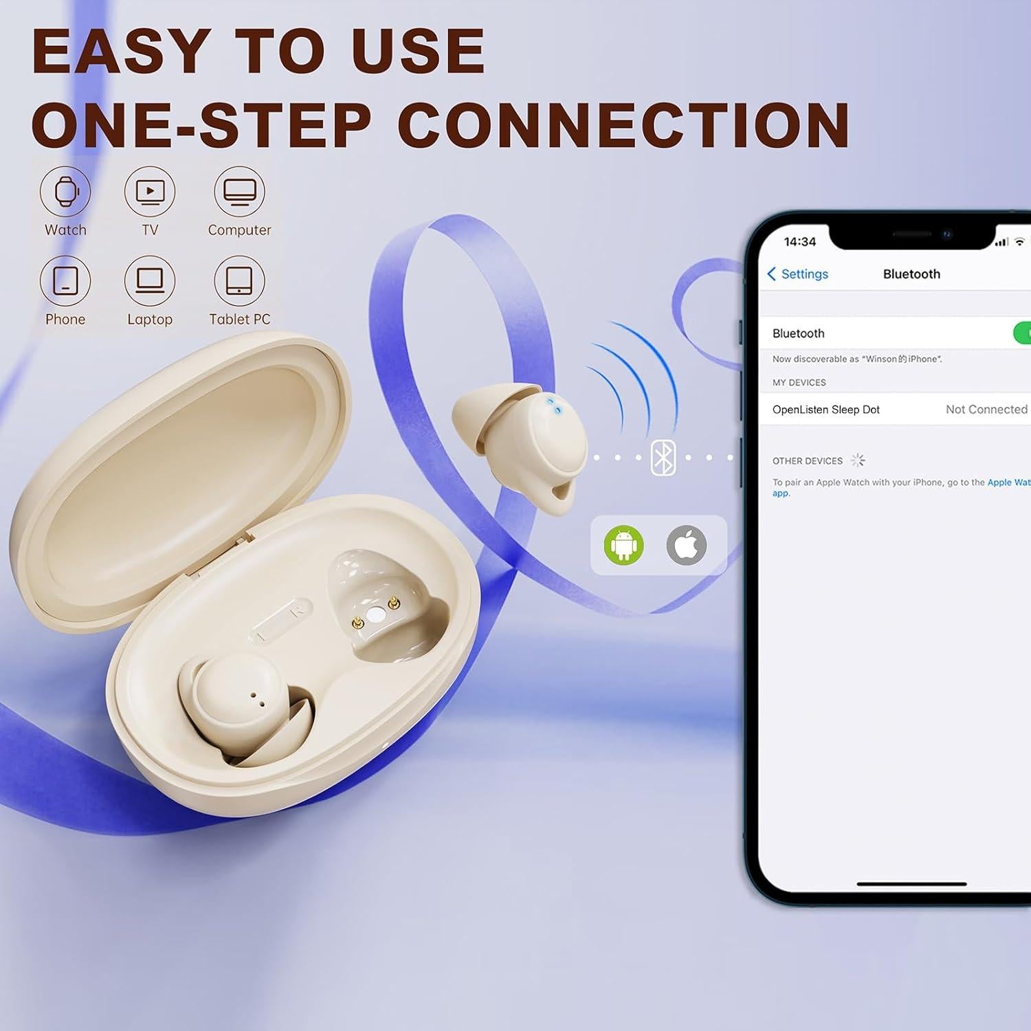 Auriculares Inalámbricos para Dormir OpenListen Sleep Dot - IPX6