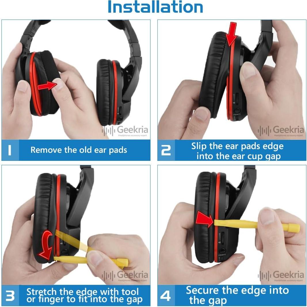 Almohadillas de Reemplazo Geekria para Auriculares Sennheiser HD465 HD485