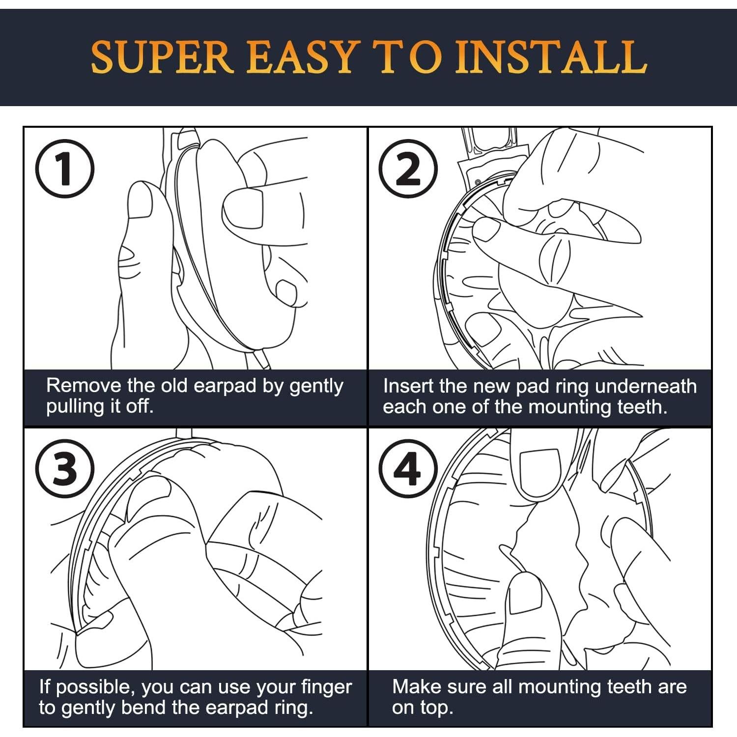 Almohadillas de Reemplazo SOULWIT para Auriculares Sennheiser