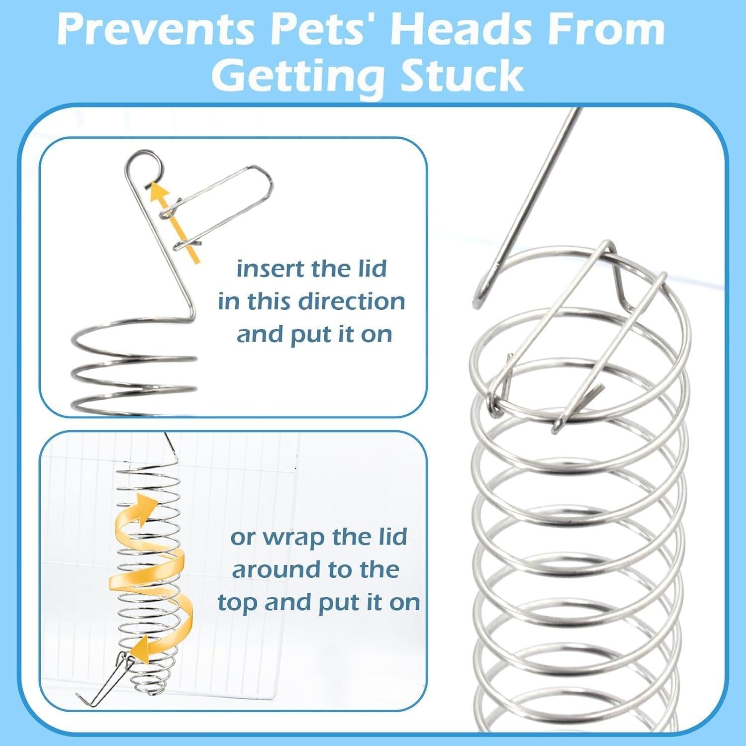 Juguetes de Enriquecimiento para Ratas Jevnd 2 Pcs Acero Inoxidable