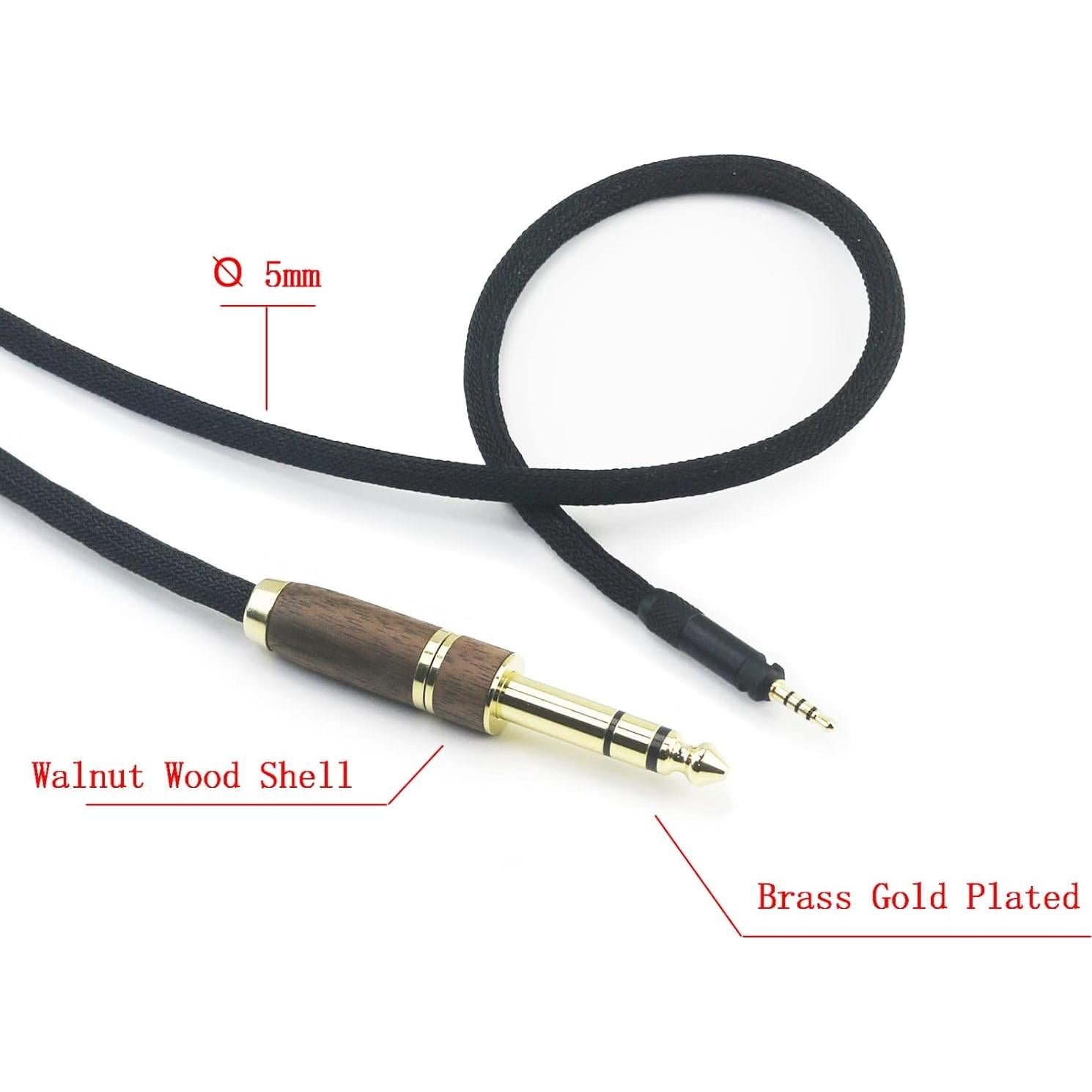 Cable de audio de reemplazo NewFantasia 2m para Sennheiser