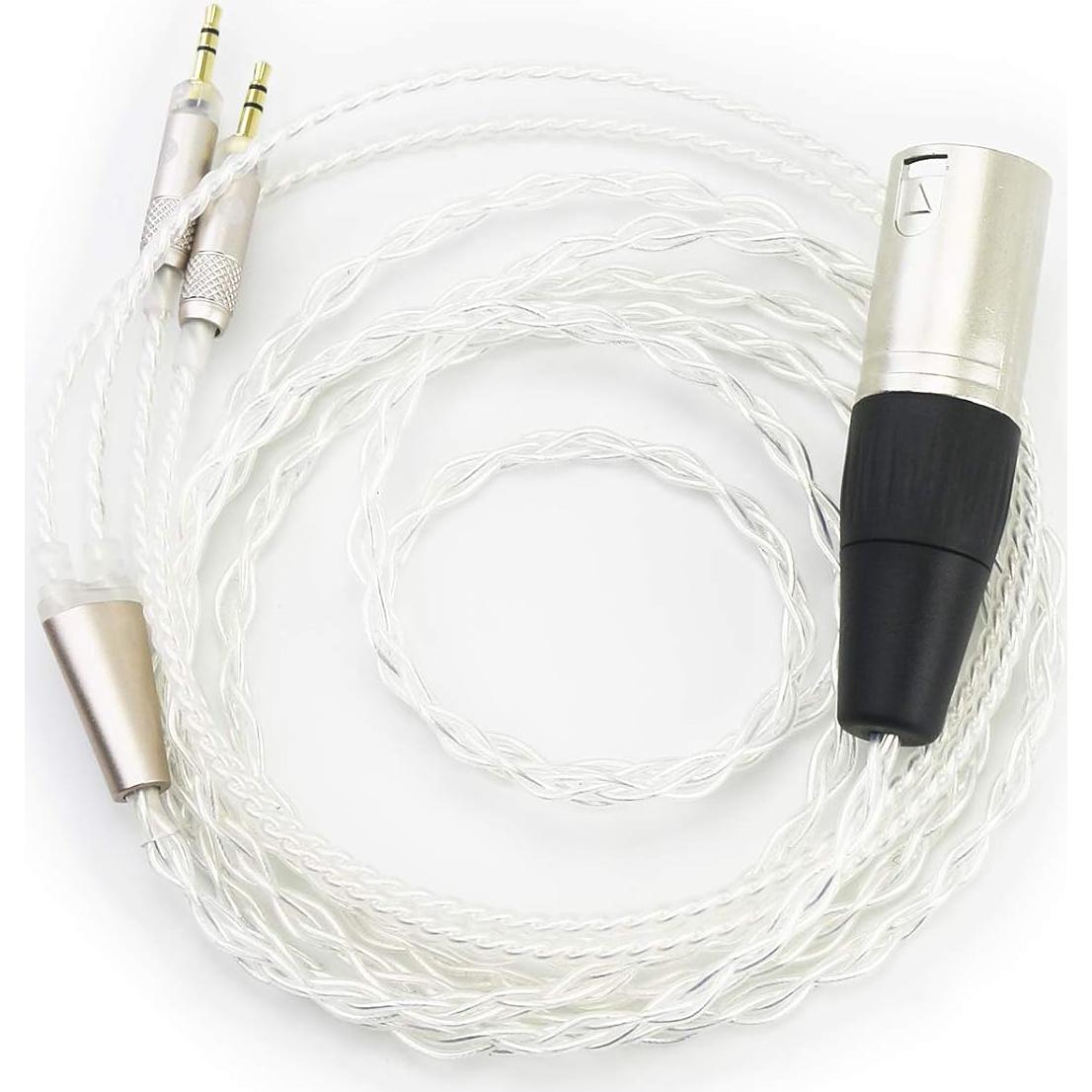Cable de audio balanceado 2m NewFantasia XLR 4 pines para Audio-Technica ATH-R70x