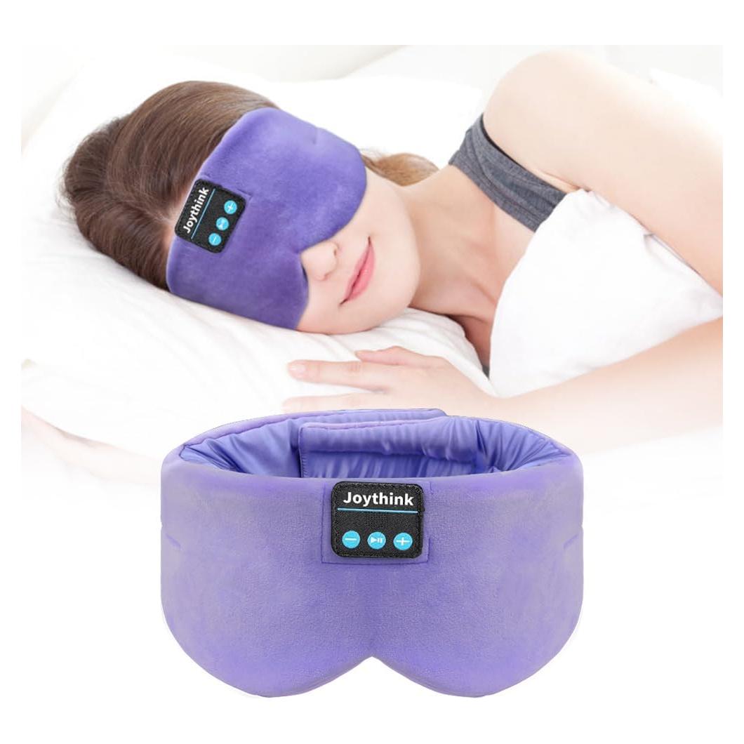 Auriculares Bluetooth Joythink para dormir con máscara de seda