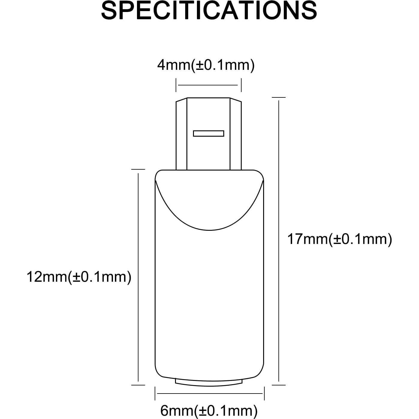Adaptador MMCX OKCSC para Audio Technica IM - Conector Negro