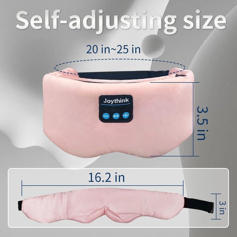 Máscara de Sueño Joythink Rosa con Auriculares Bluetooth