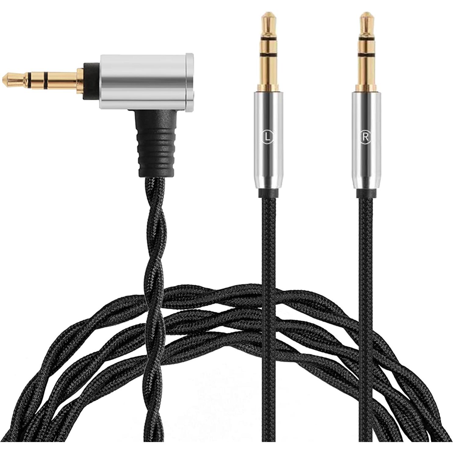 Cable de audio Fezzlo 1.5m 3.5mm a Doble 3.5mm para Auriculares