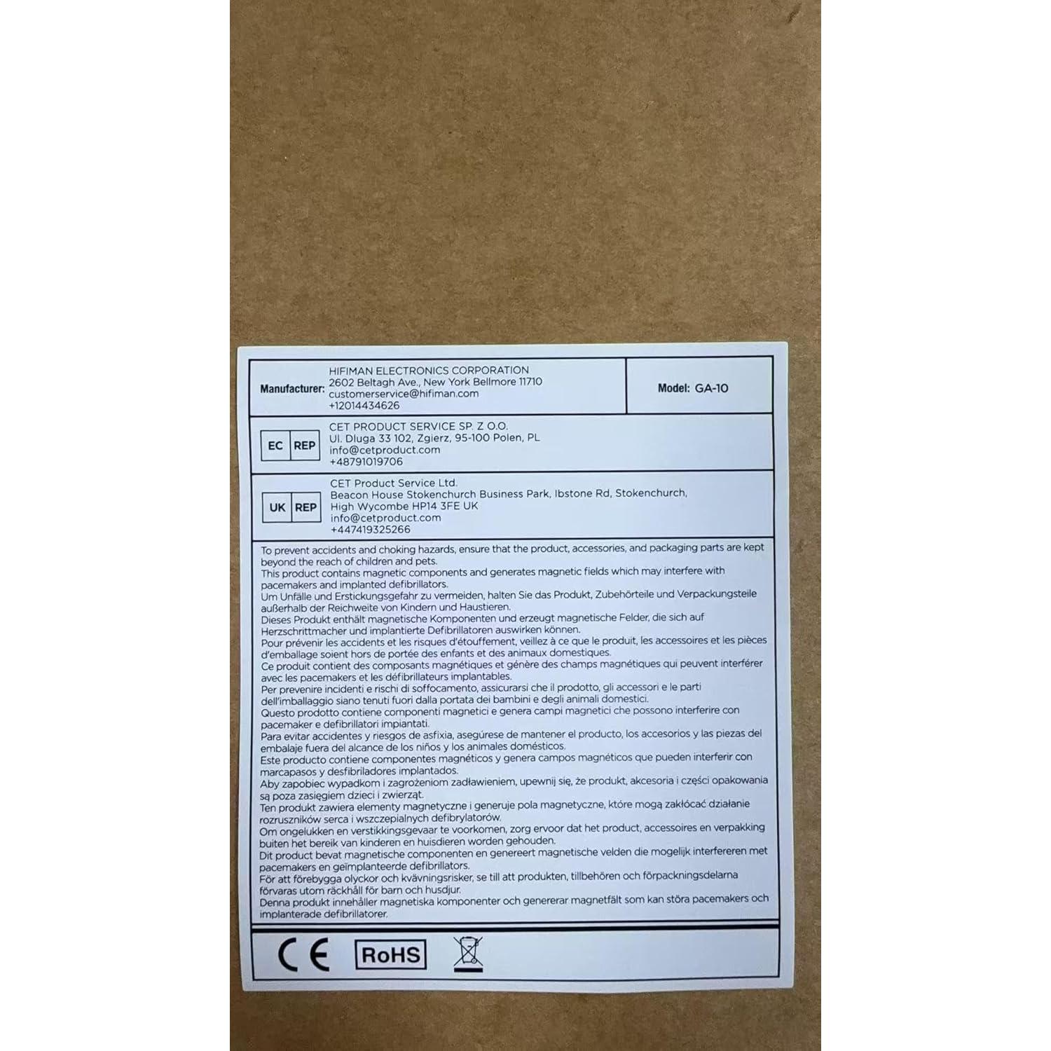 Amplificador de Auriculares HIFIMAN GA-10 Válvulas Alta Gama