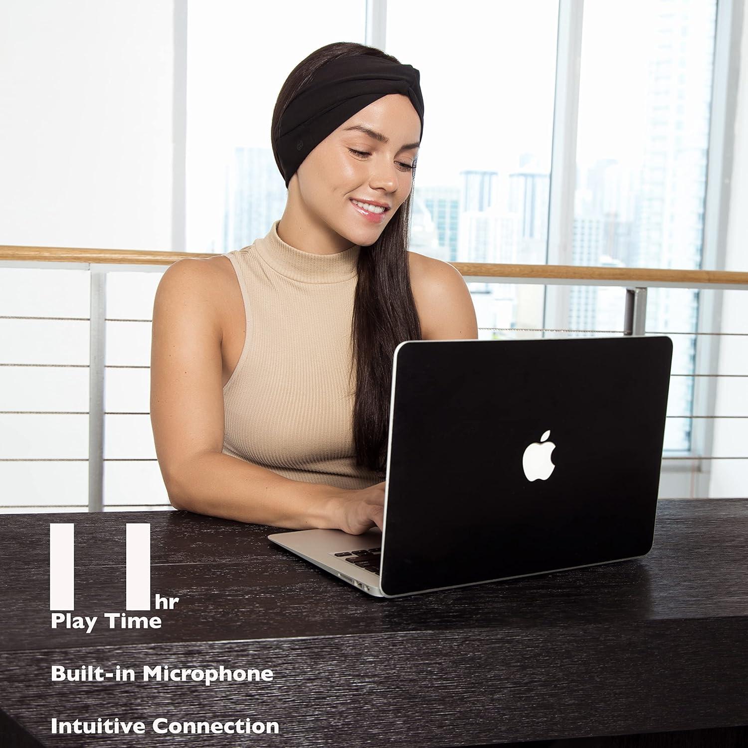 Auriculares de Diadema Bluetooth Stage One para Mujeres - Negro