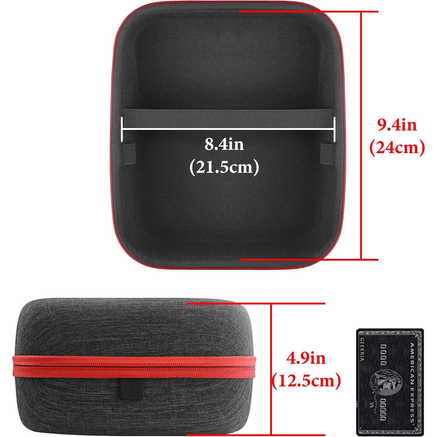 Funda Dura para Auriculares Geekria Shield Gris 24x21.5x12.5cm