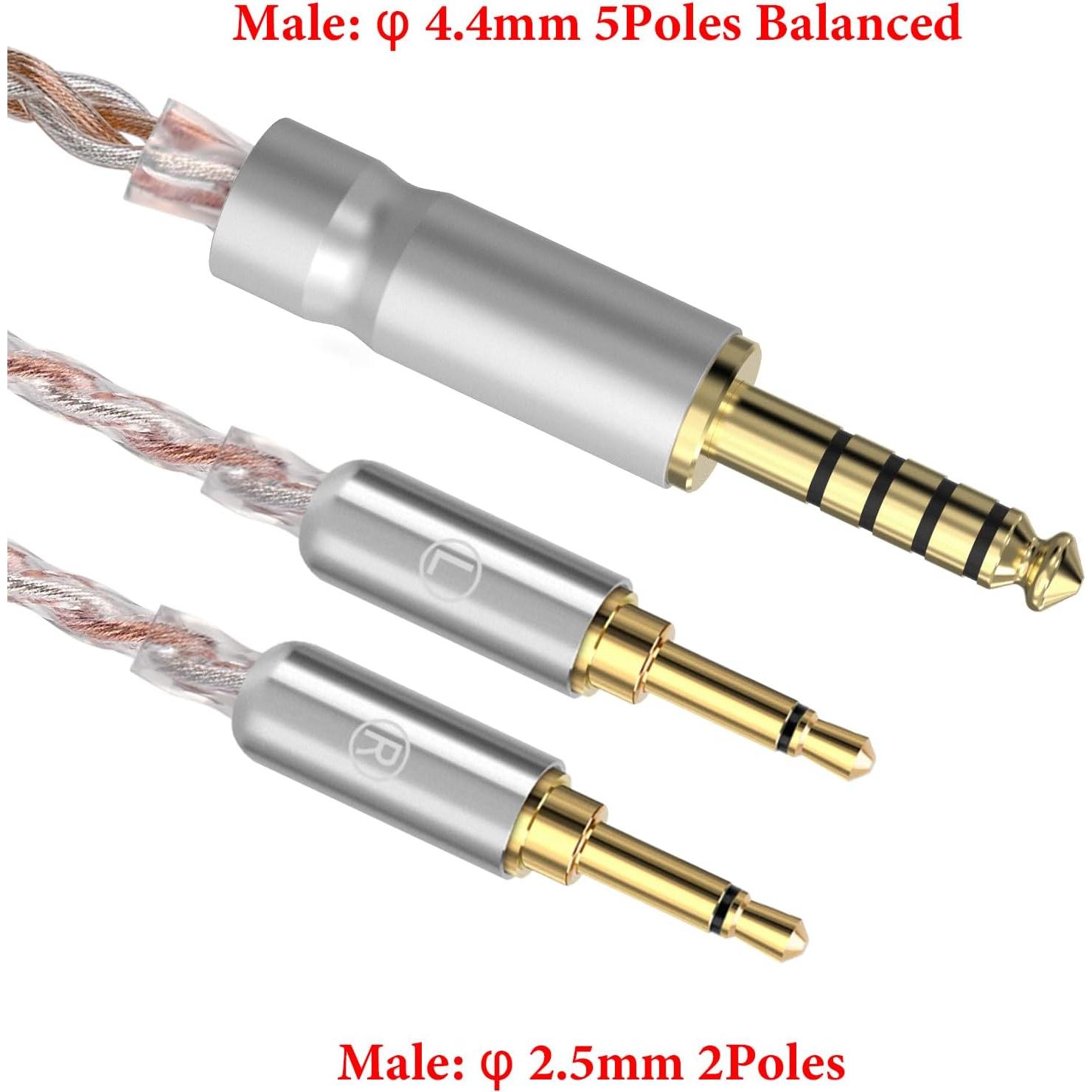 Cable Balanceado Geekria 4.4mm a 2.5mm para HIFIMAN 1.5m