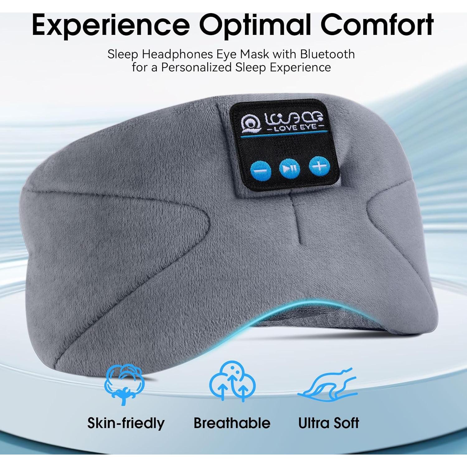 Máscara de Sueño Bluetooth LOVE EYE con Altavoces HD