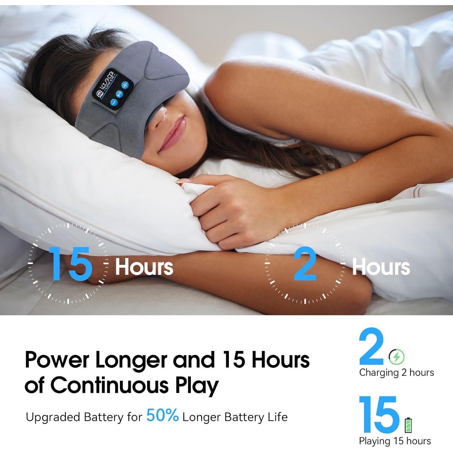 Máscara de Sueño Bluetooth LOVE EYE con Altavoces HD