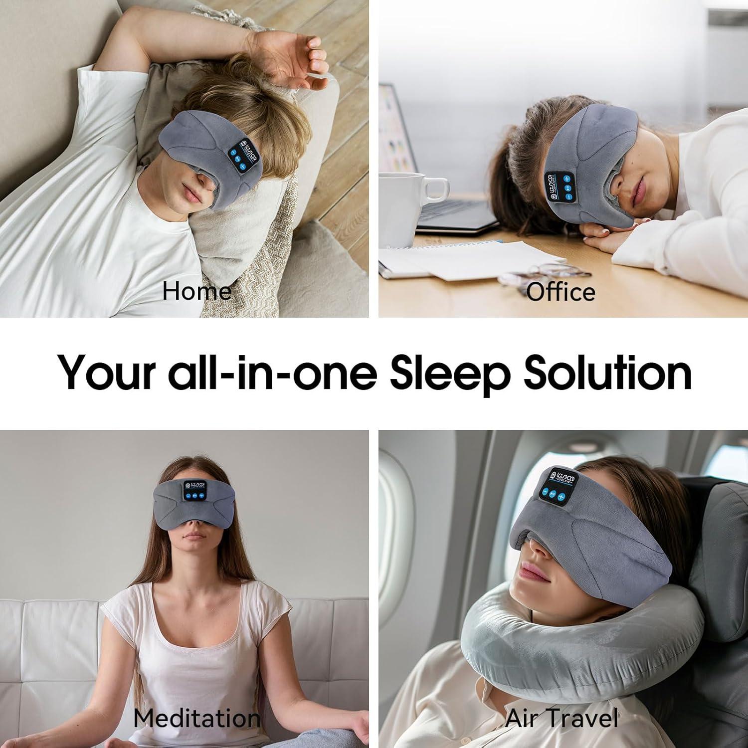 Máscara de Sueño Bluetooth LOVE EYE con Altavoces HD