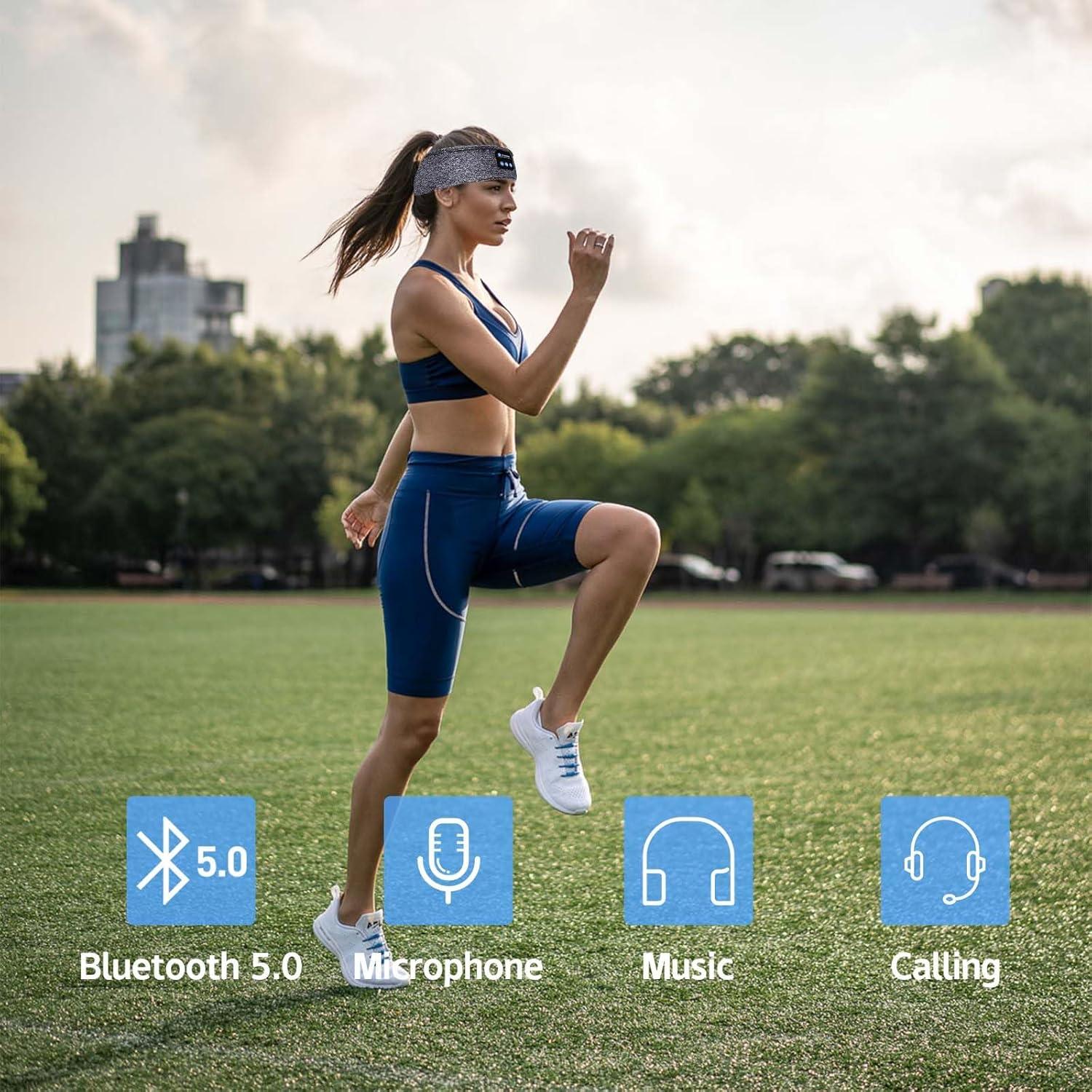 Auriculares Bluetooth para dormir RAUWIZX Gris, 10h batería