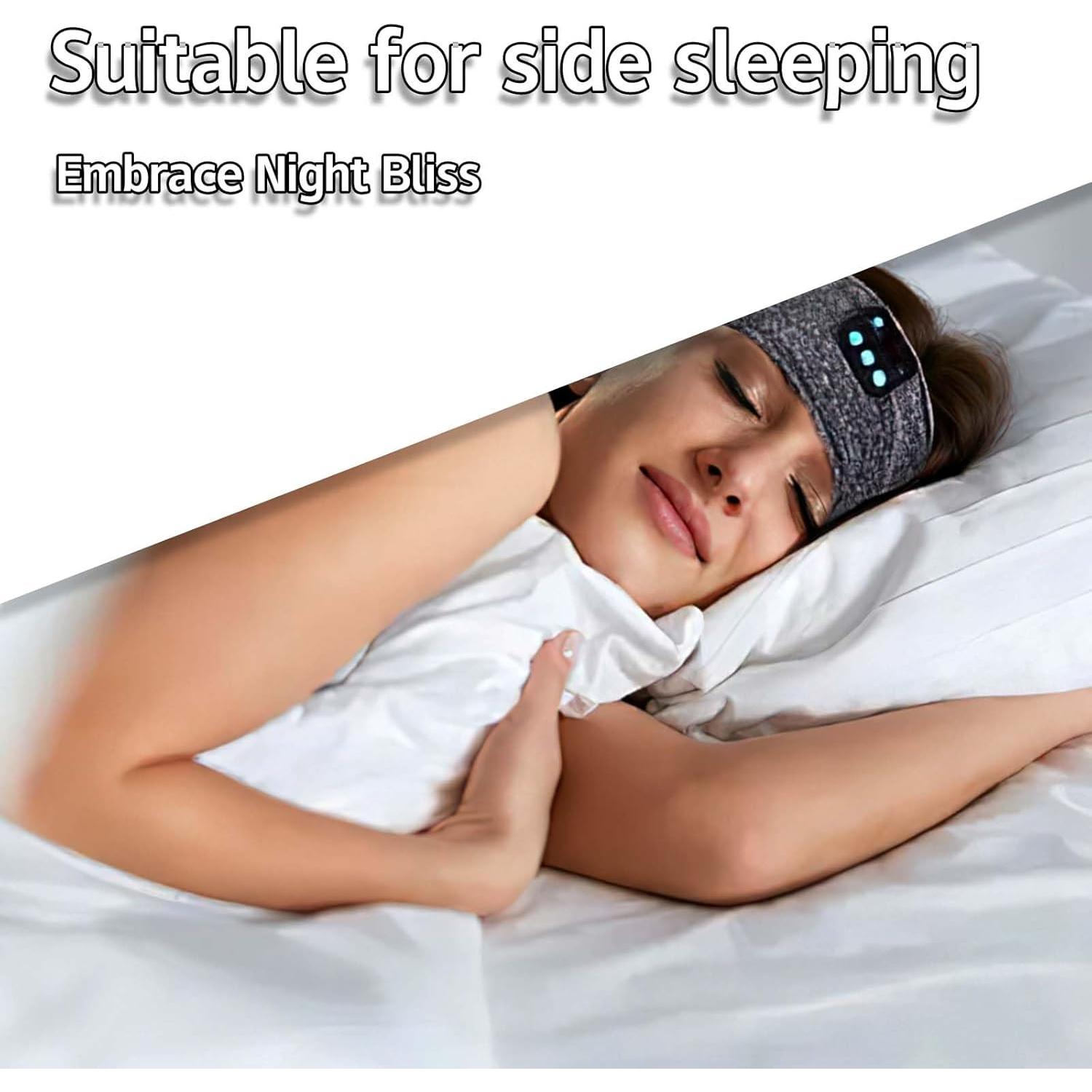 Auriculares Bluetooth para dormir RAUWIZX Gris, 10h batería