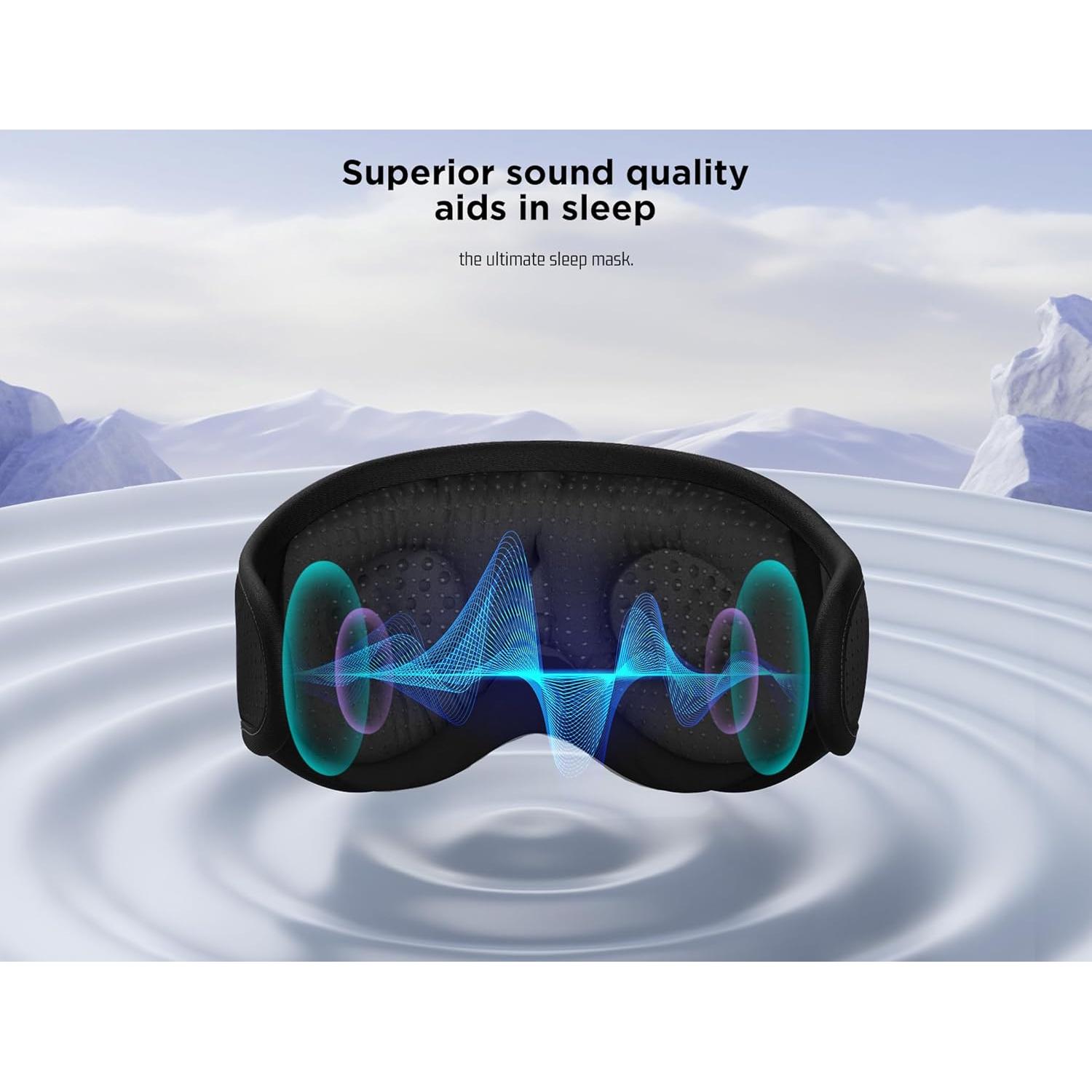 Máscara de Sueño Bluetooth 5.4 LC-dolida - Color Negro