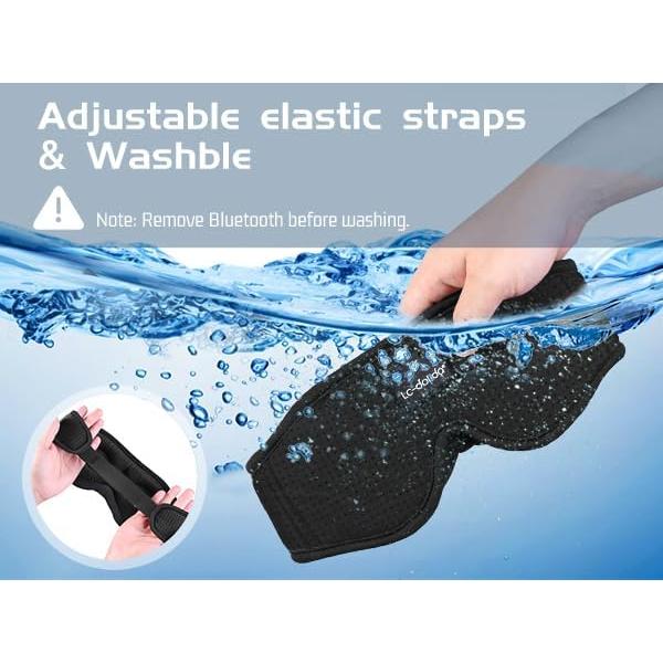 Máscara de Sueño Bluetooth 5.4 LC-dolida - Color Negro