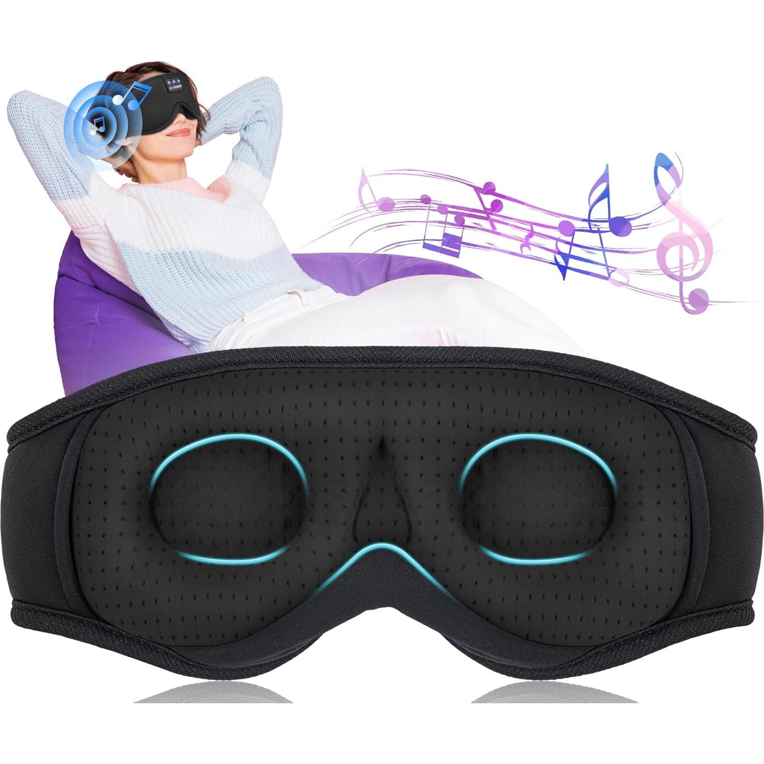 Máscara de Sueño Bluetooth 5.4 LC-dolida - Color Negro