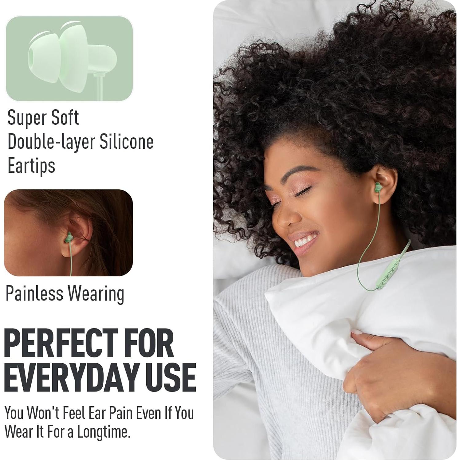 Auriculares Inalámbricos Hearprotek Bluetooth 5.4 para Dormir