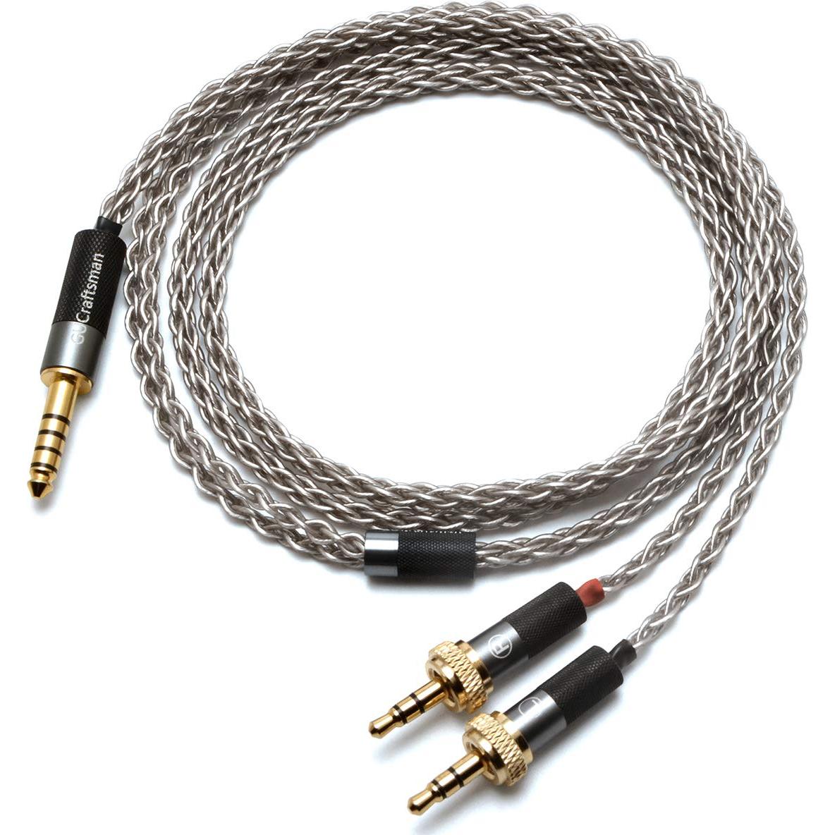 Cable de Auriculares GUCraftsman 6N Plata 1.8m para Sony MDR