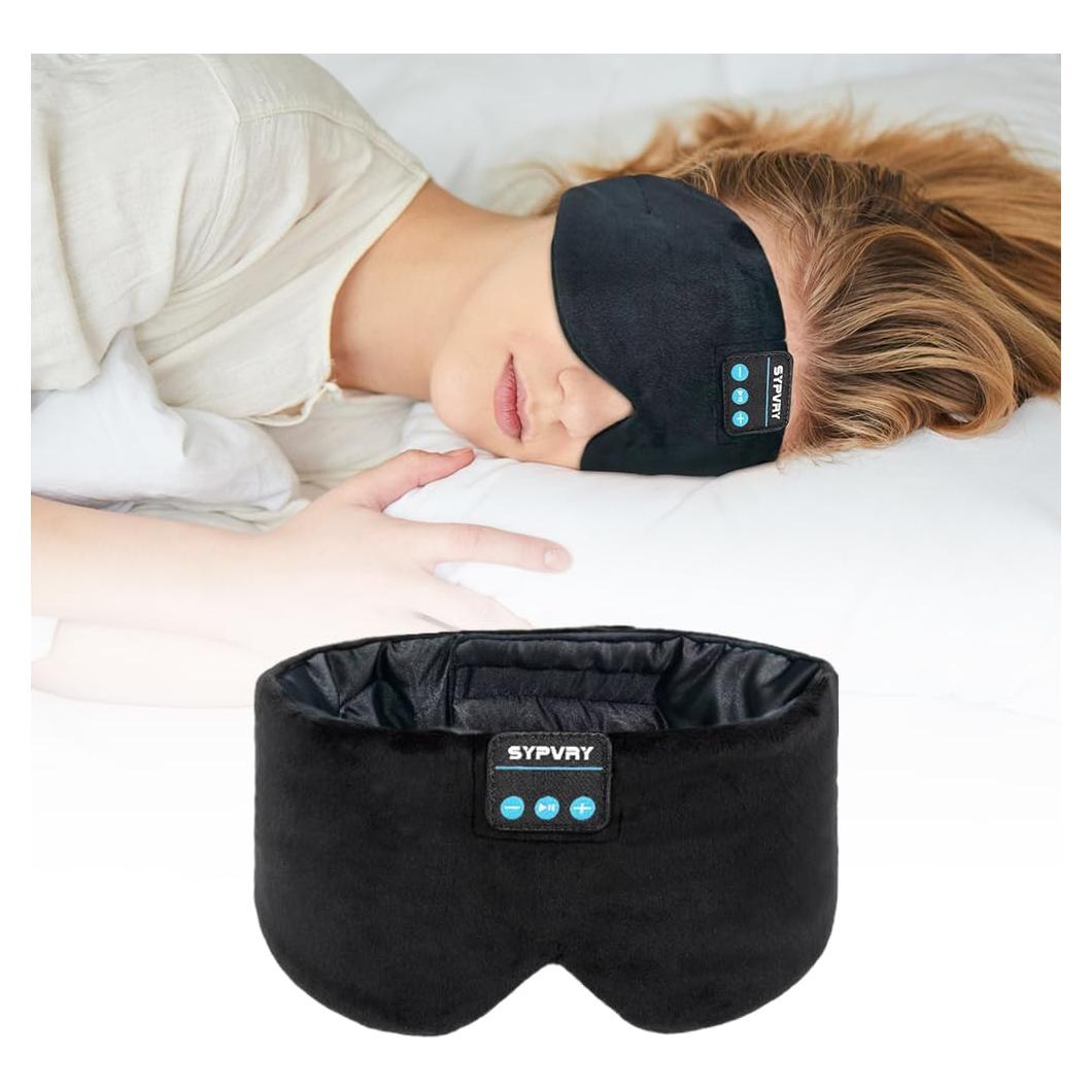 Máscara de Sueño Bluetooth SYPVRY con Auriculares Inalámbricos