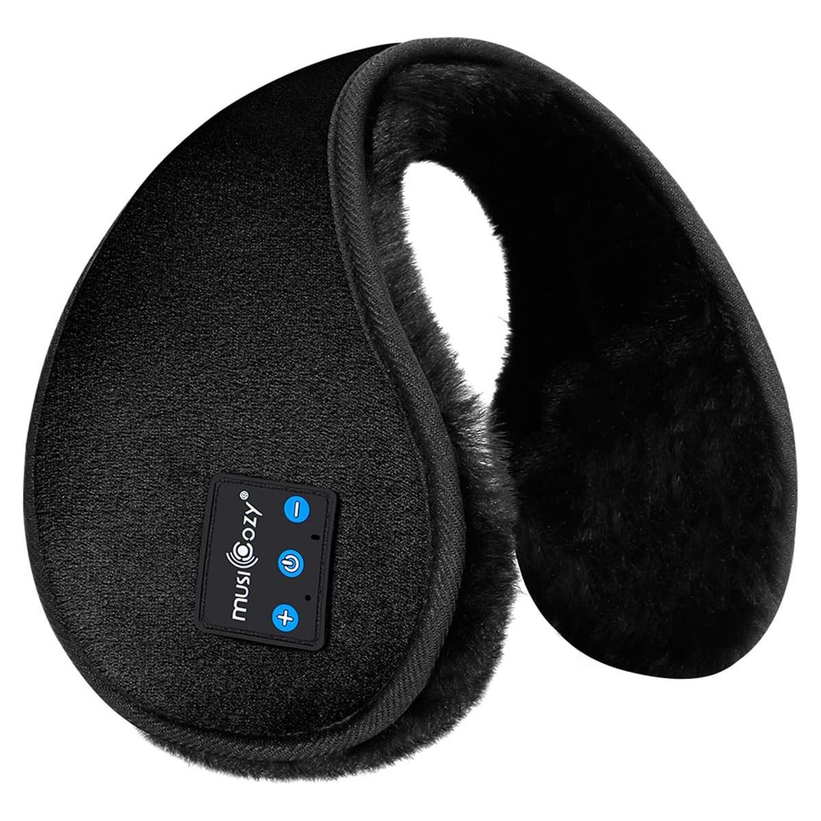 Auriculares Bluetooth MUSICOZY GH12 Orejeras Calentadoras Negro