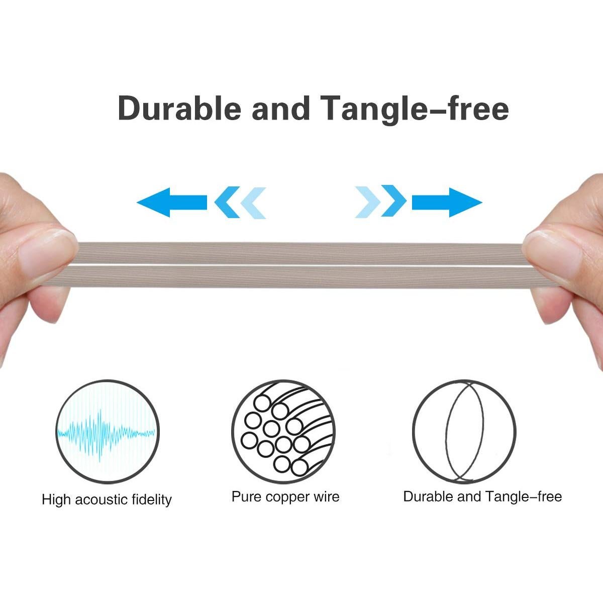 Cable de Audio de Reemplazo Alitutumao 1.5m para Sony WH-1000XM5
