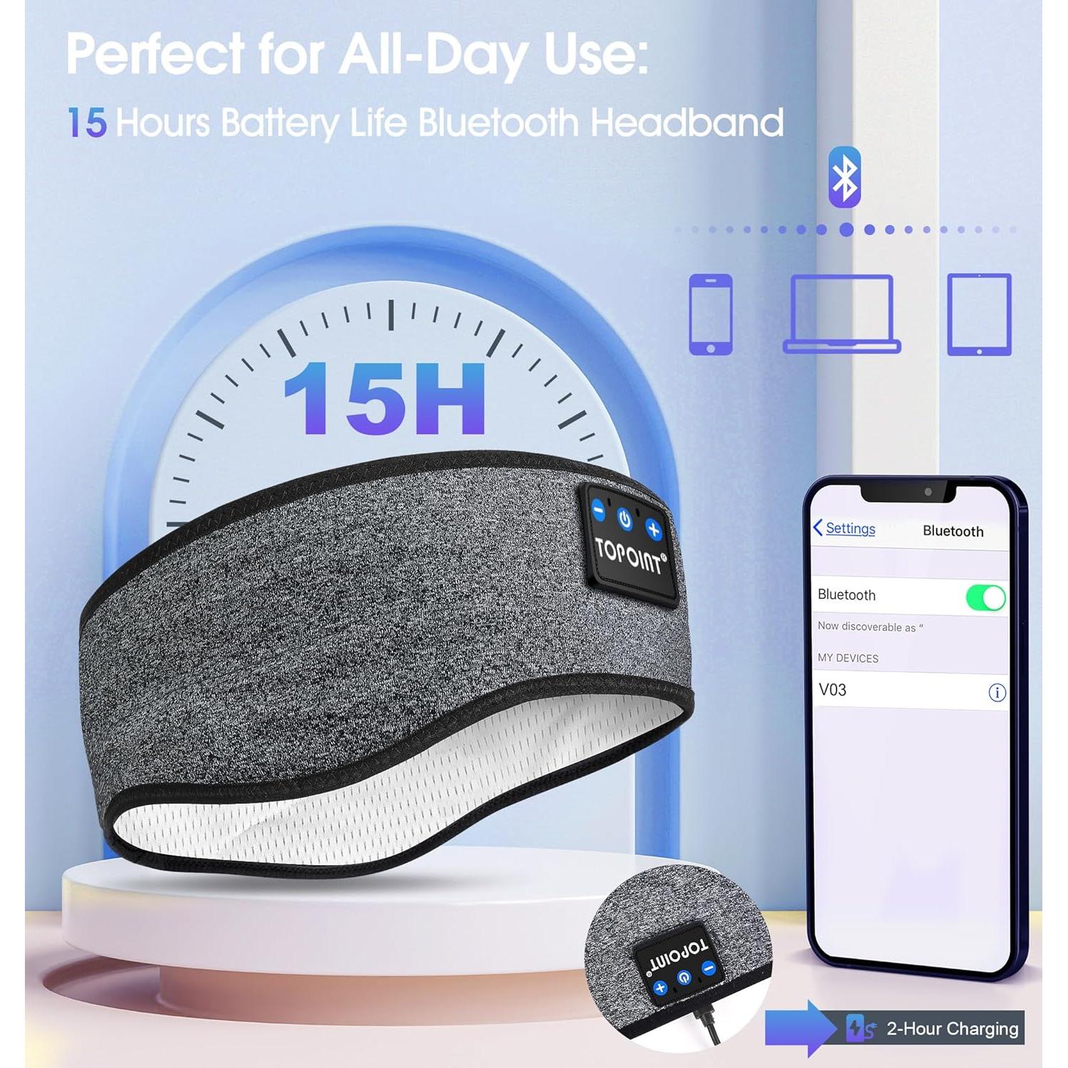 Auriculares Diadema Inalámbricos TOPOINT TOP14 Bluetooth 5.4